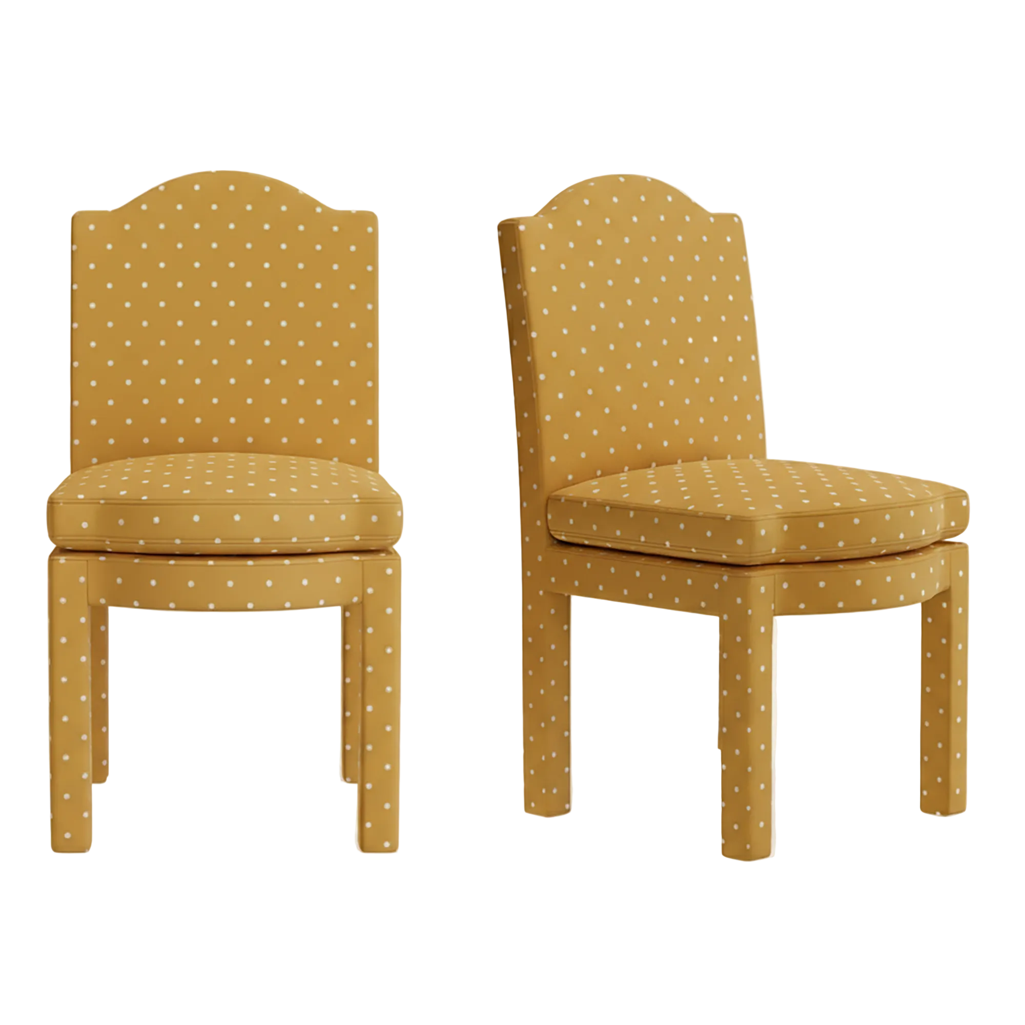 Pair of Leo Dining Chairs, Cannoli