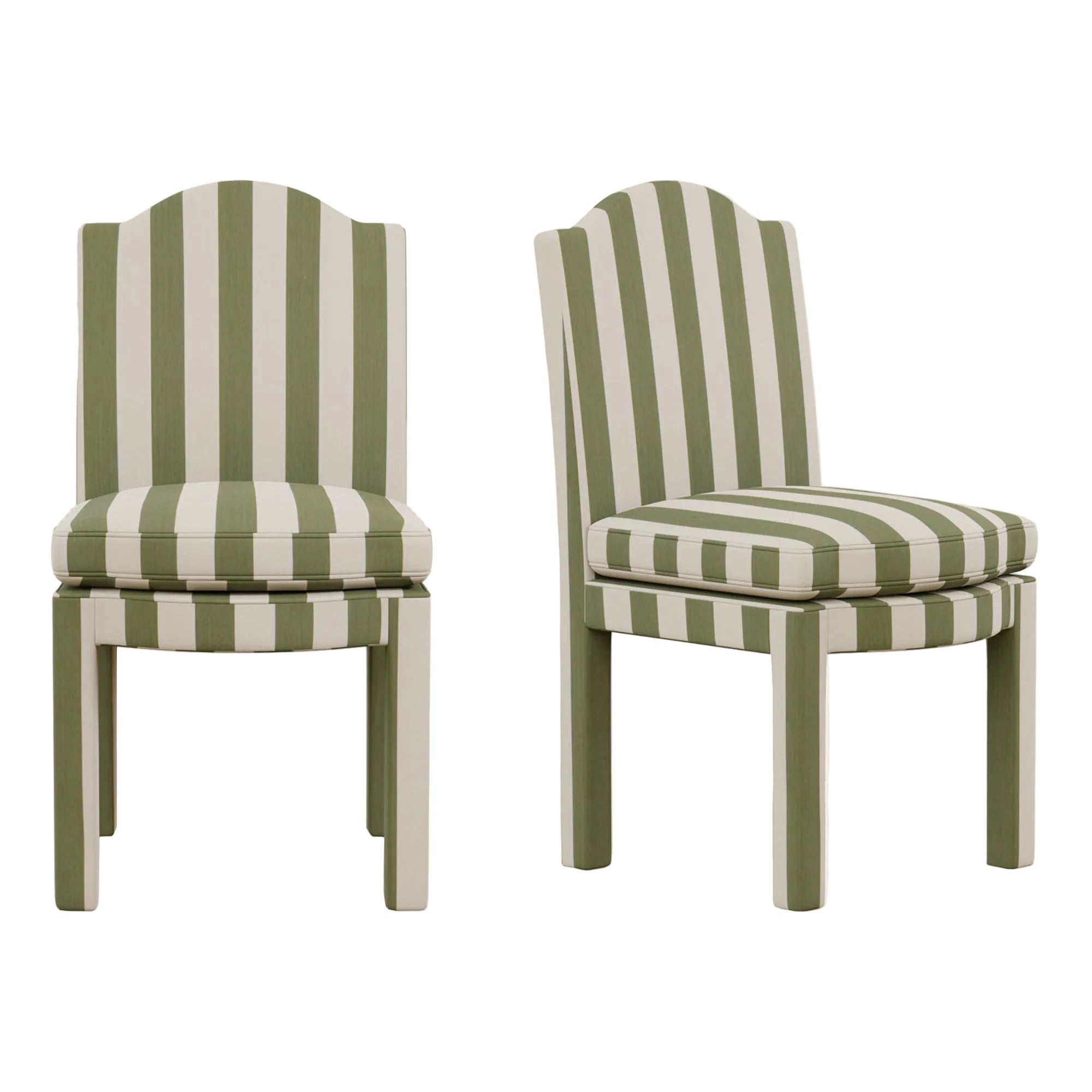 Pair of Leo Dining Chairs, Artichoke