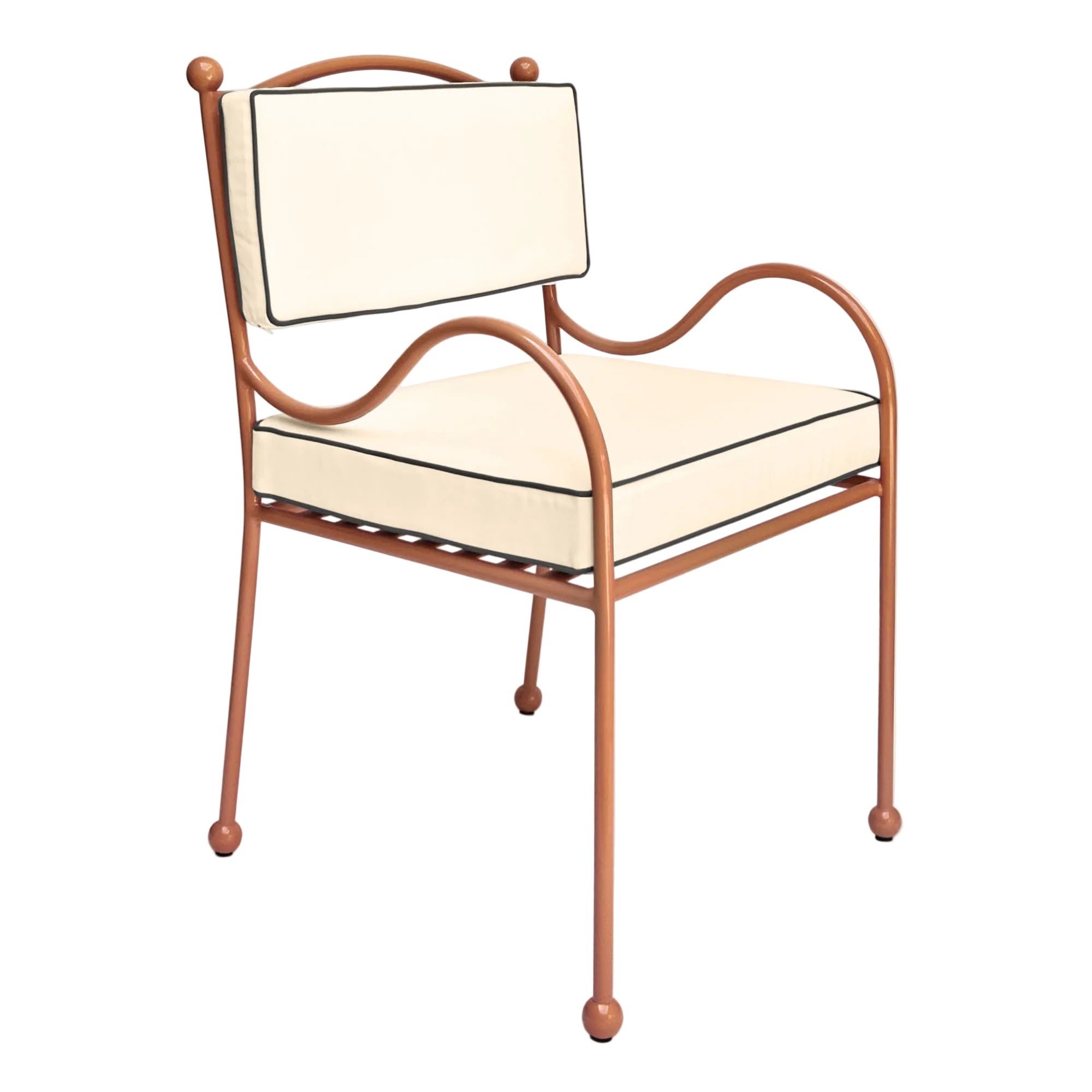 Panarea Armchair in Spritz, Cream & Blue Upholstery