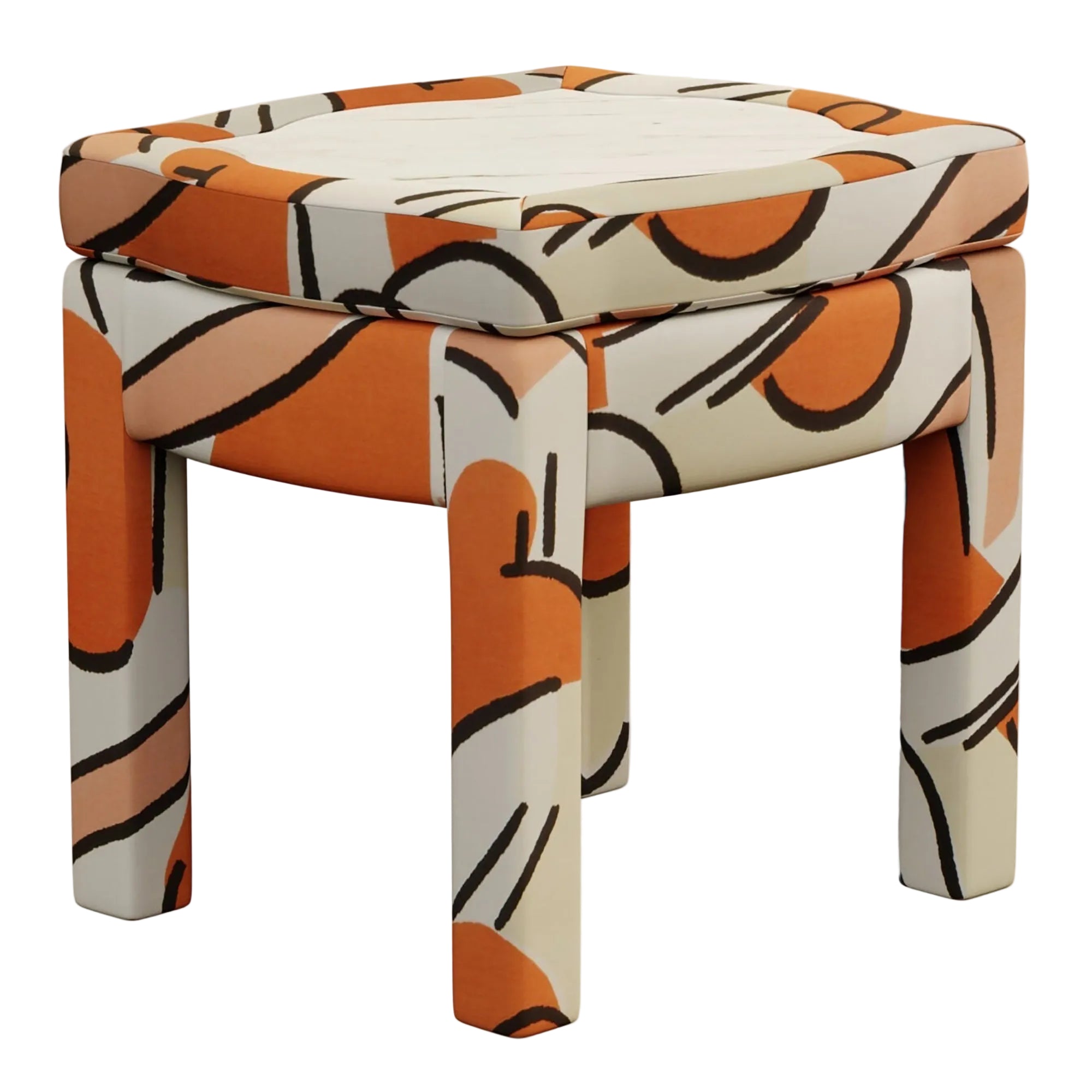 Piero Footstool, Tangerine