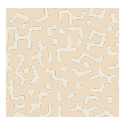 Raphia Wallpaper, Powder, Sample