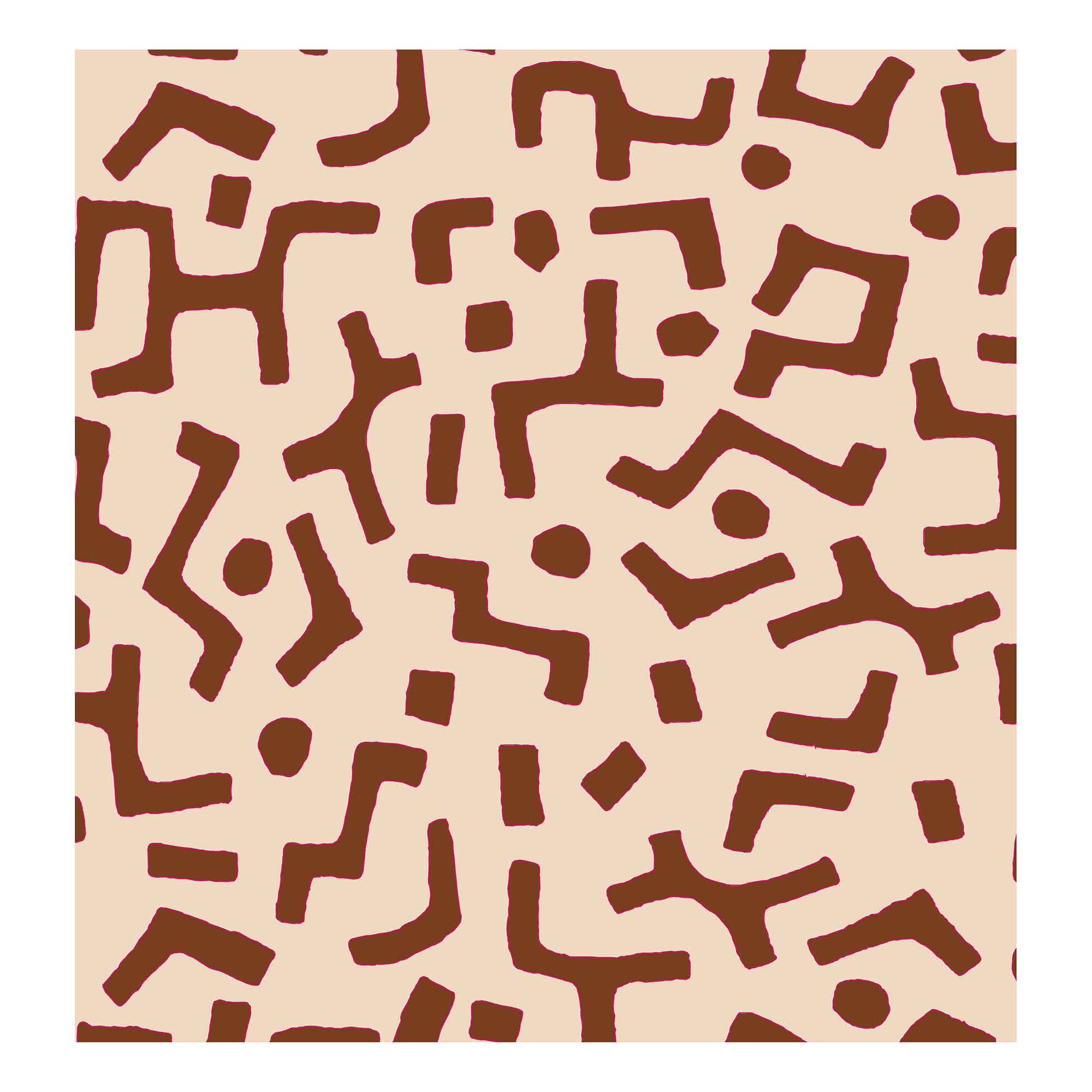 Raphia Wallpaper, Tobacco, Roll
