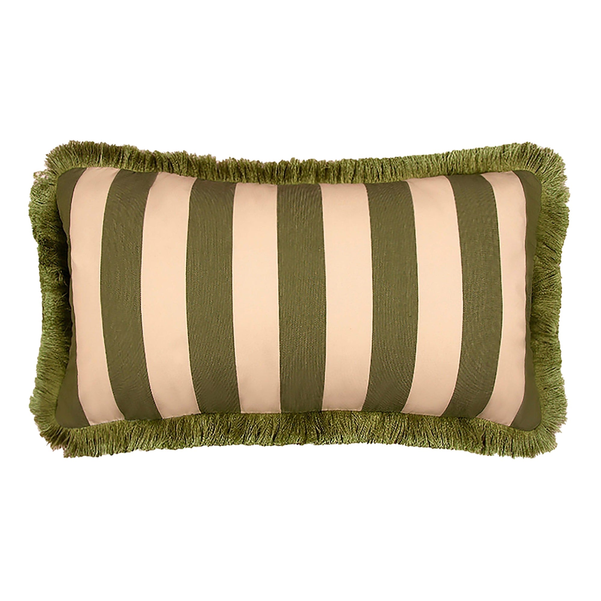 Sonia Stripe Cushion, Artichoke