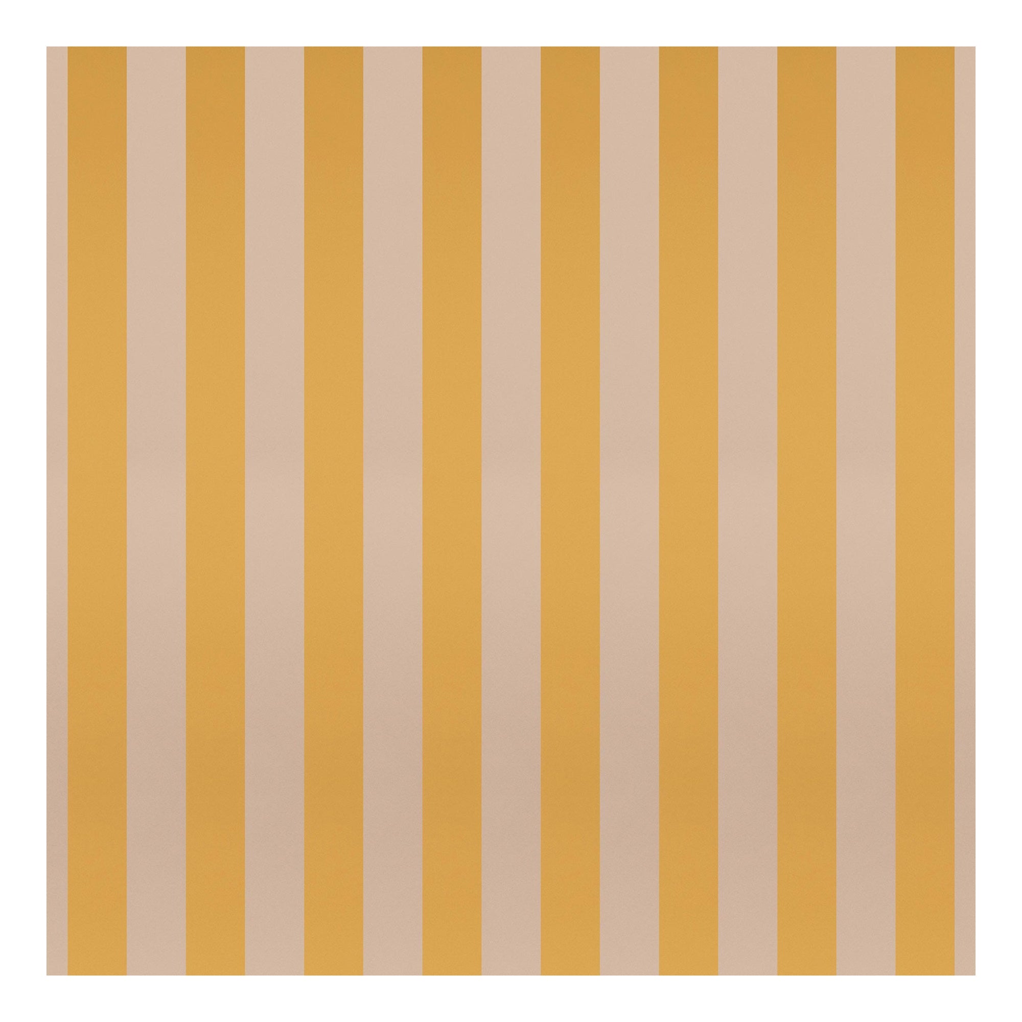 Sonia Stripe Wallpaper, Citron, Sample