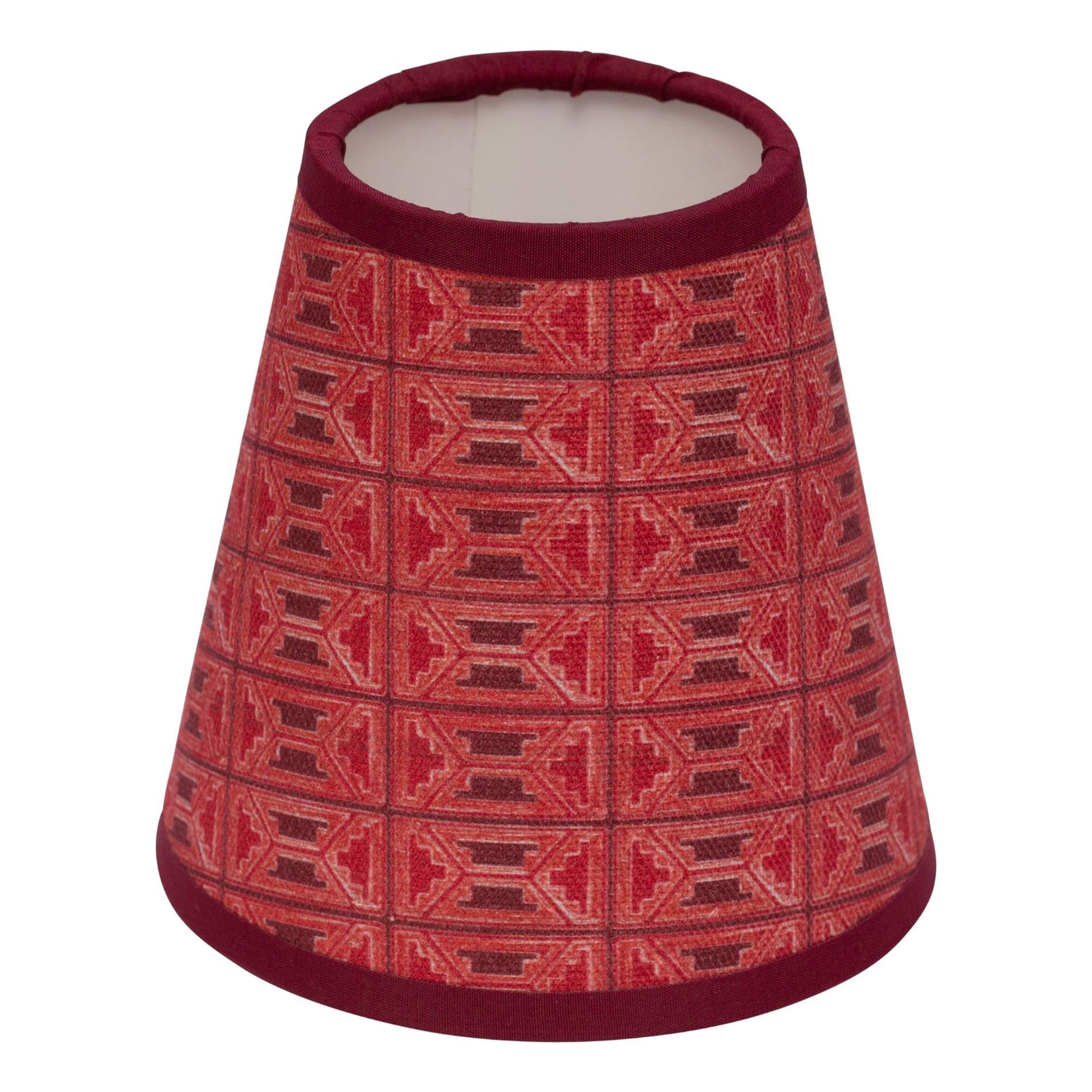 Bankole | Casamance Red 5" Candle Clip Lampshade