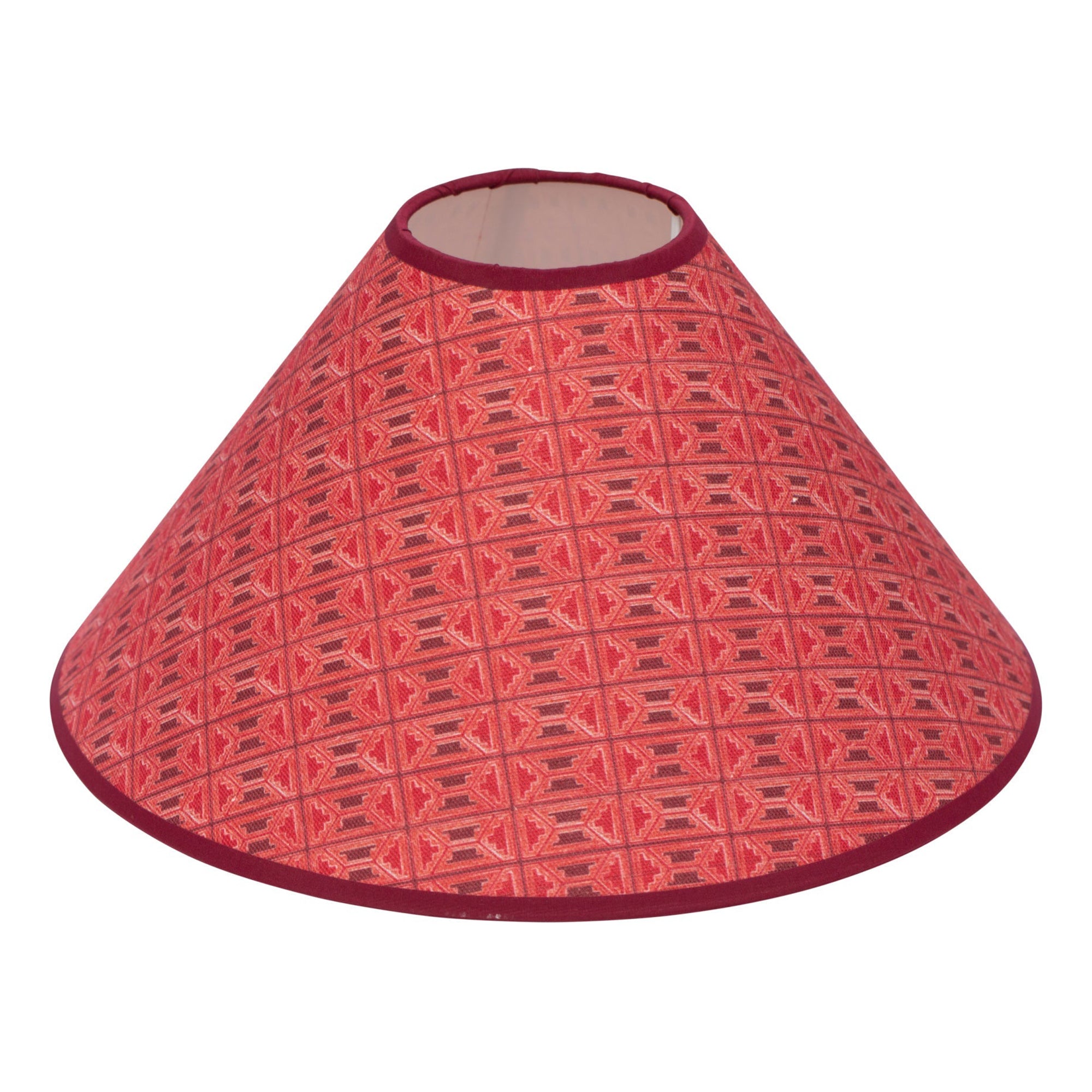 Bankole | Casamance Red Cone 14" Lampshade