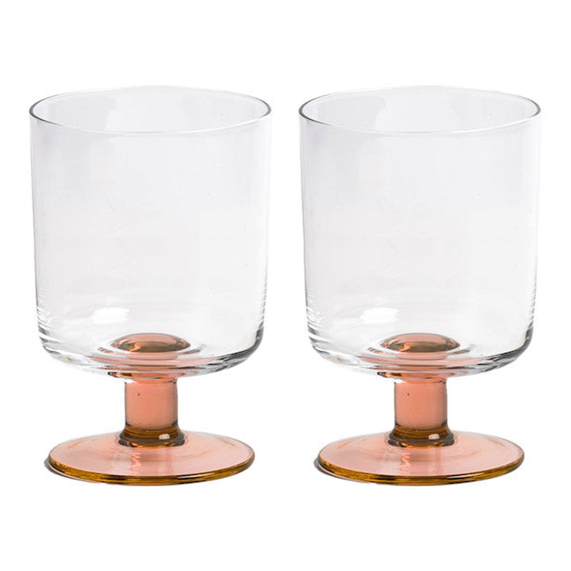 Eddie Glasses Set of 2 - Coral