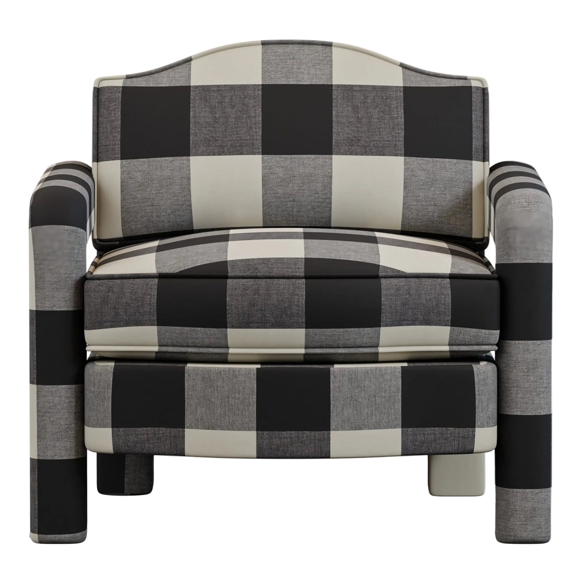 Elio Armchair | Cosmos Check Pepper
