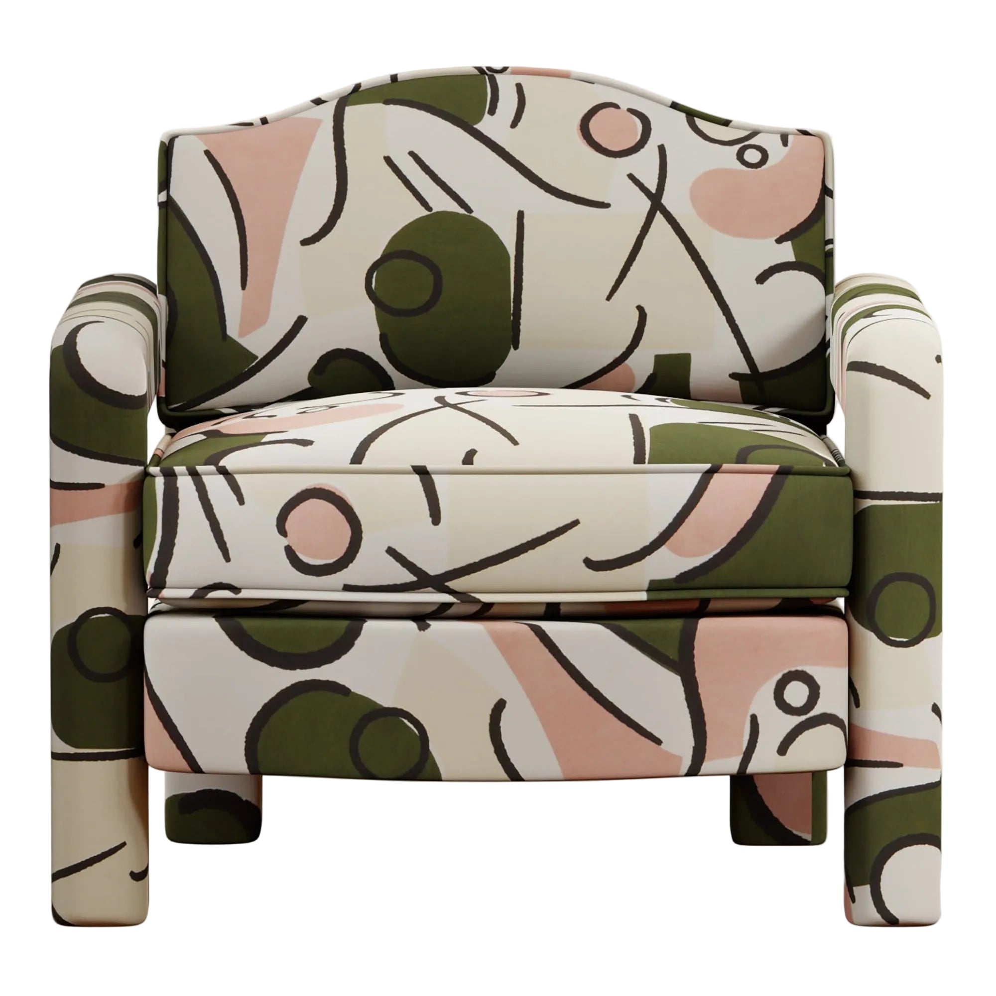Elio Armchair | Orpha Pesto
