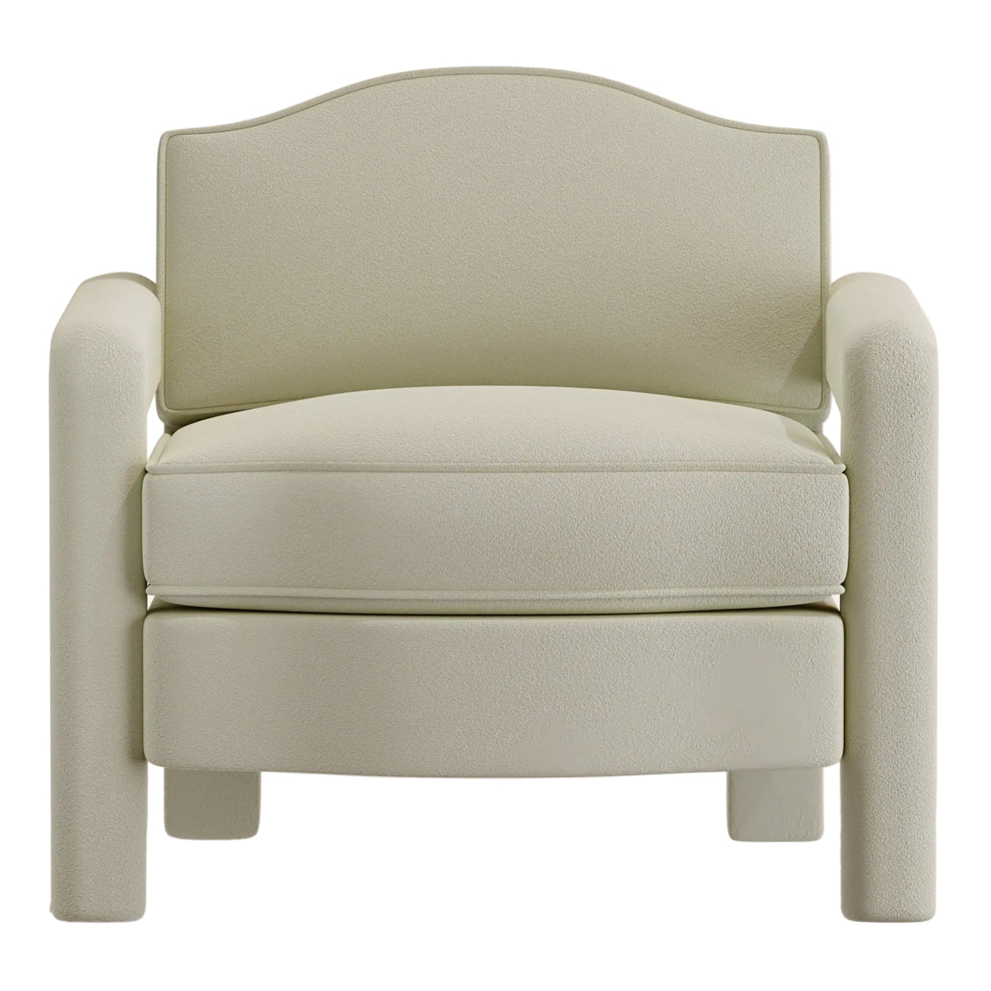 Elio Armchair | Nougat Boucle