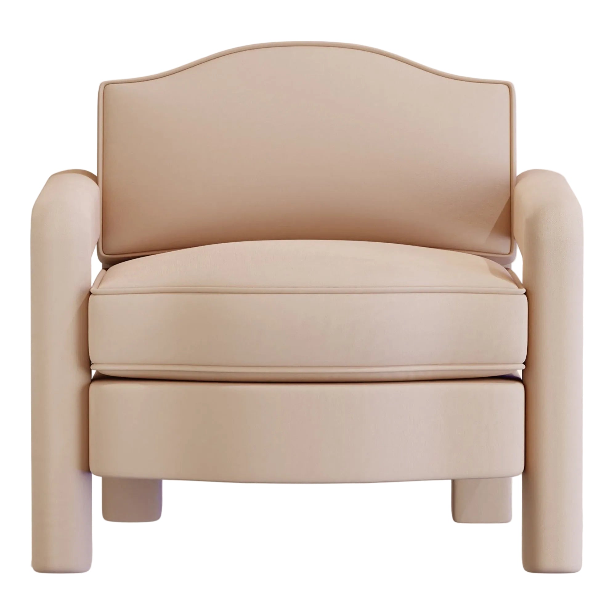 Elio Armchair | Rose Linen