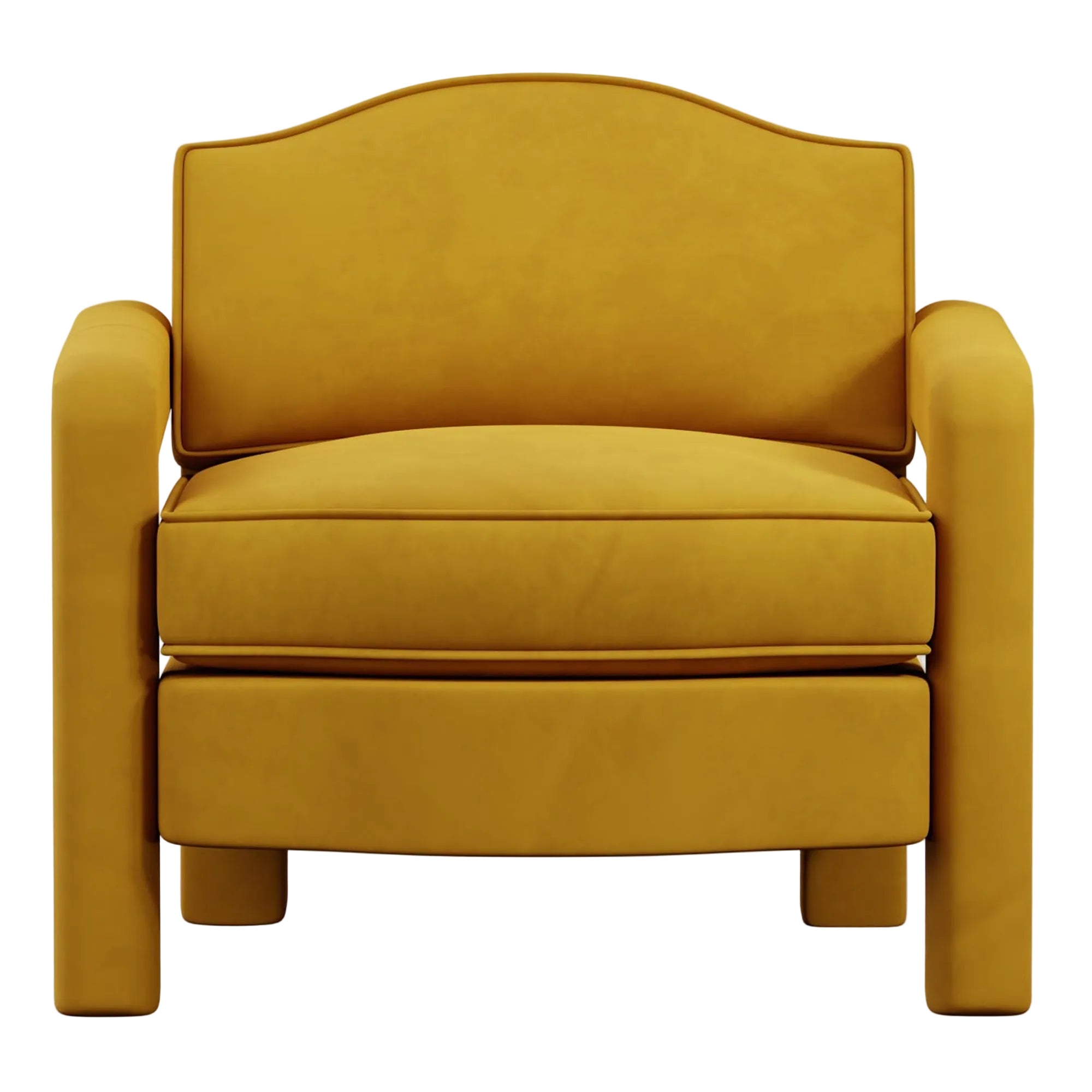 Elio Armchair | Turmeric Velvet
