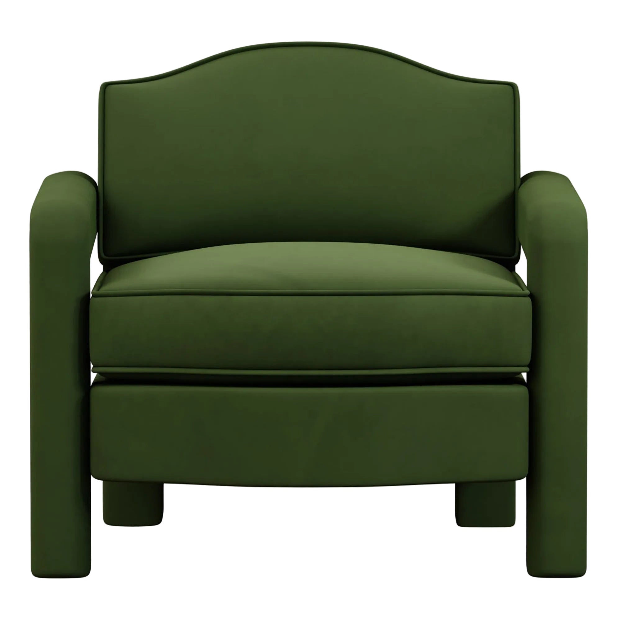Elio Armchair | Zucchini Velvet
