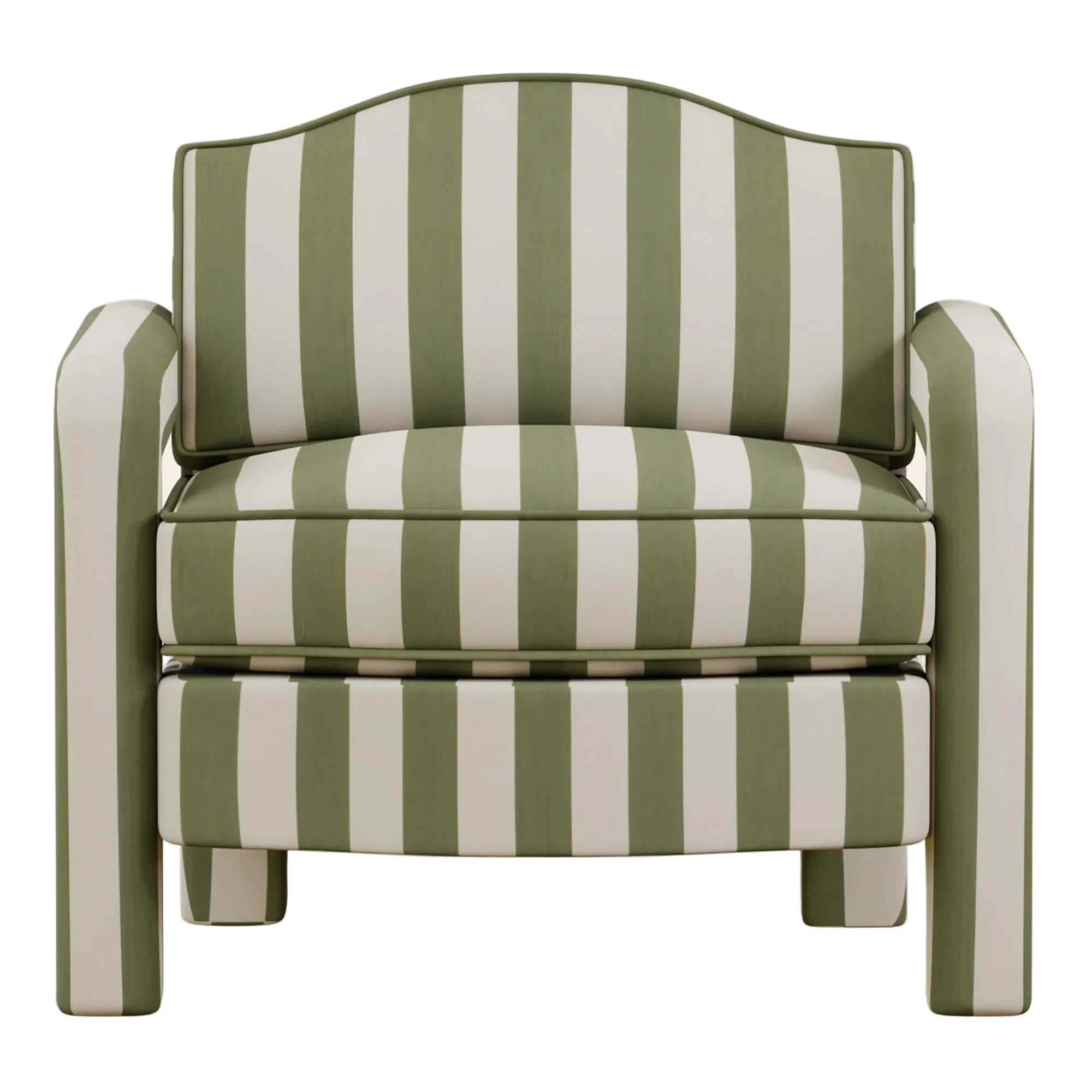 Elio Armchair | Sonia Stripe Artichoke