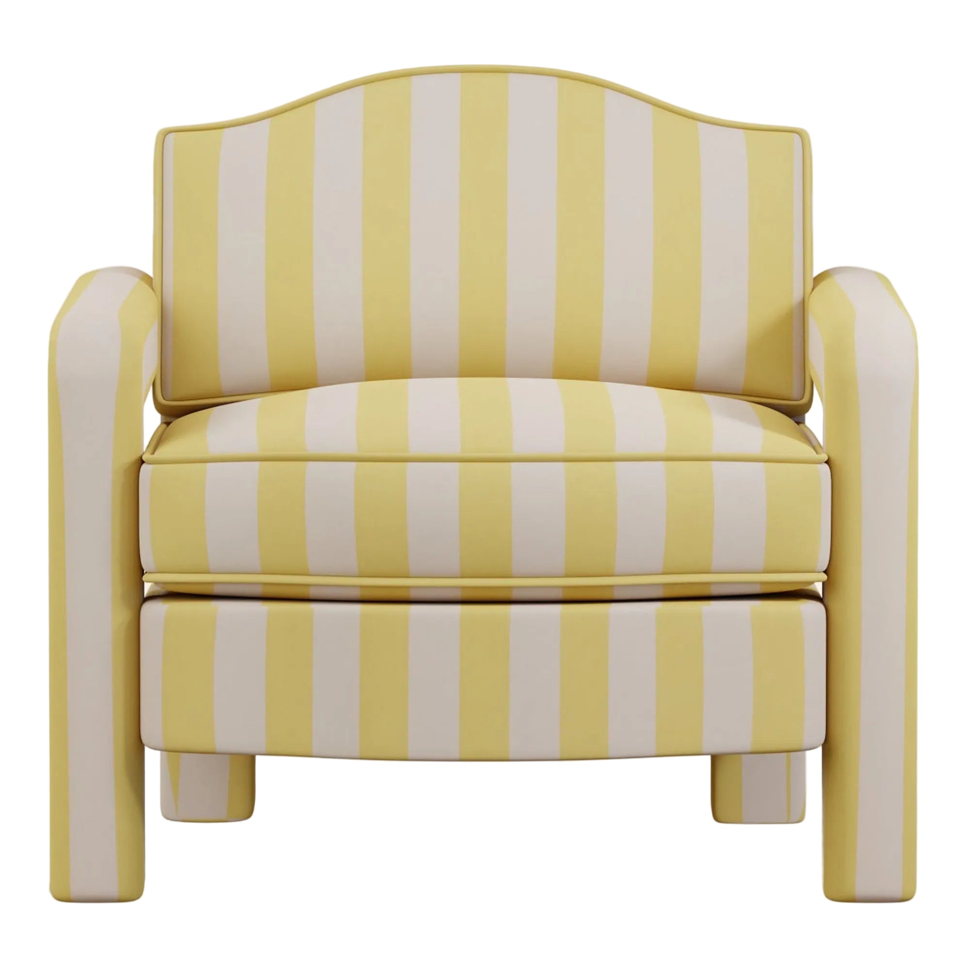 Elio Armchair | Sonia Stripe Citron