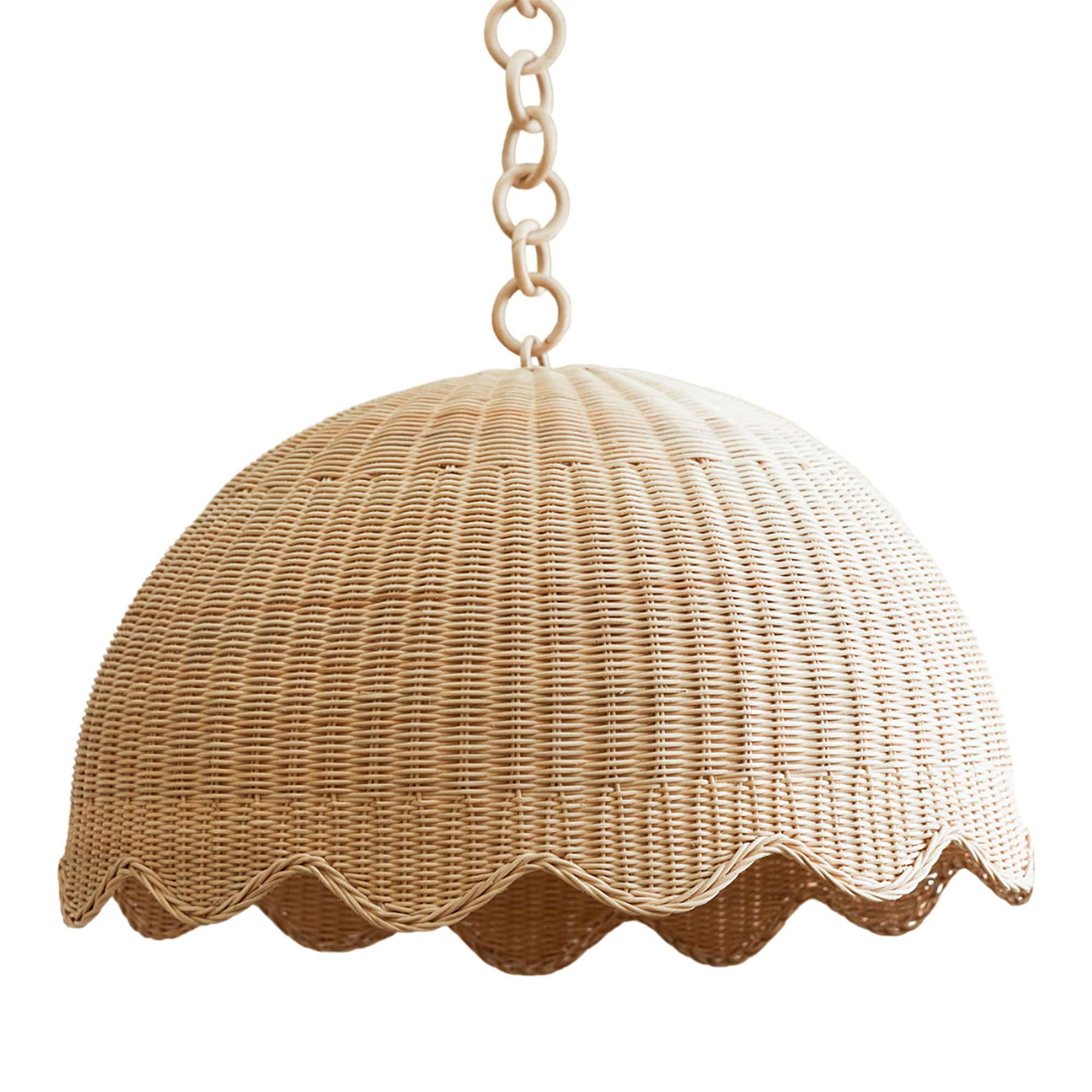 Etta Scalloped Pendant Shade Large (Natural)