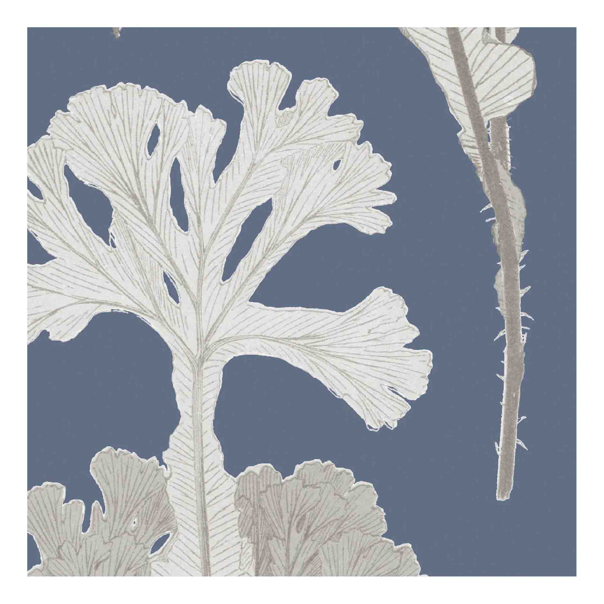 Sea Cabbage Fabric - Navy