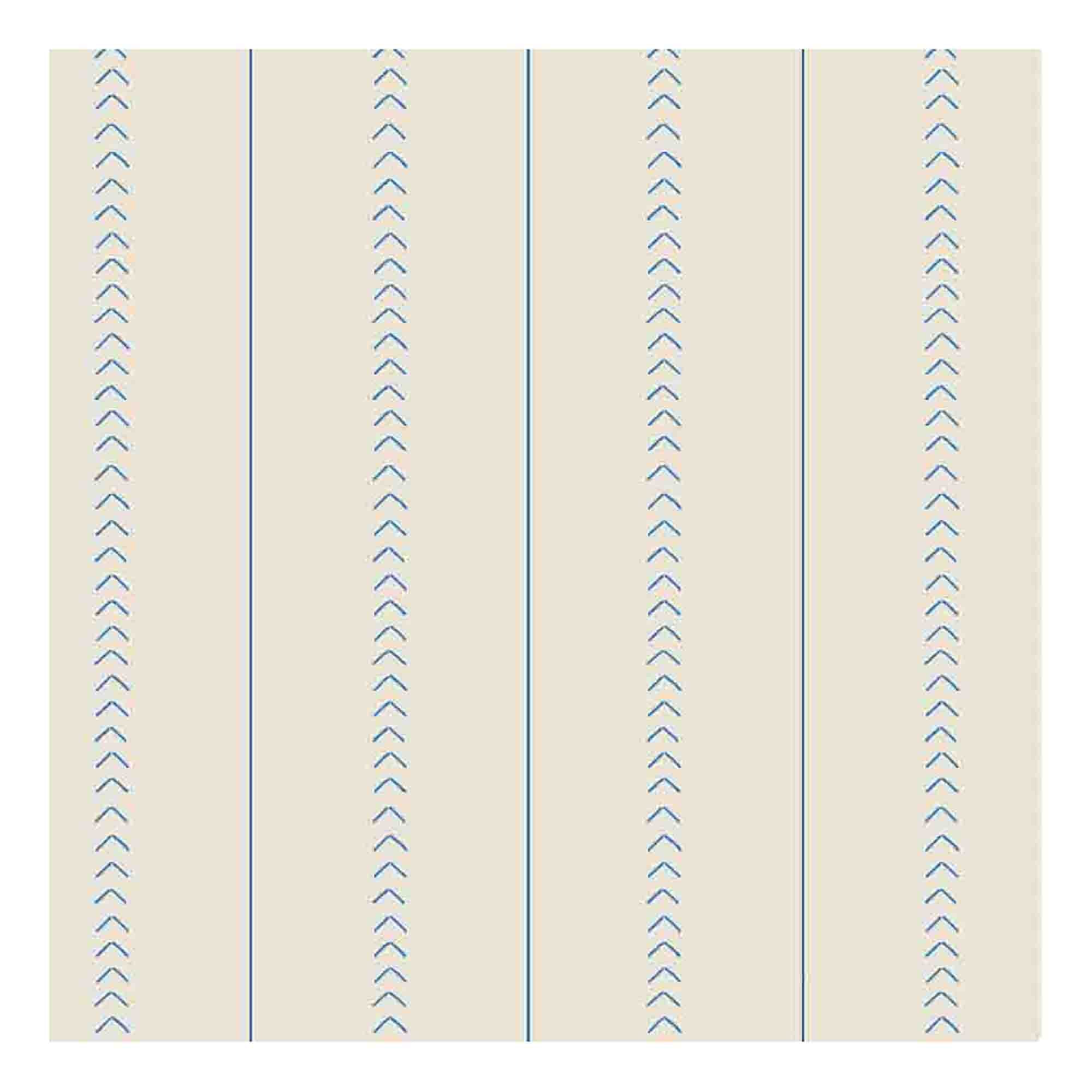 Sail Stitch Stripe Fabric - Ocean