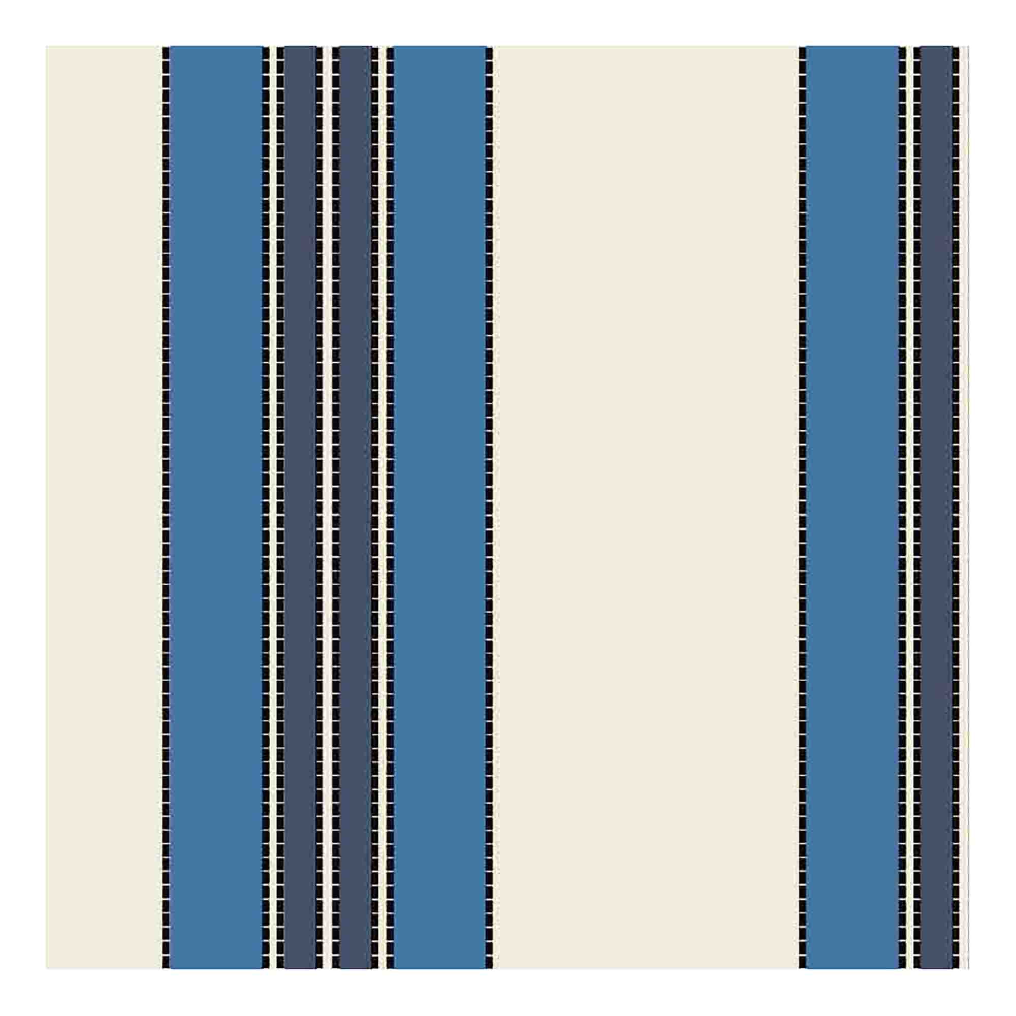 Vintage Deckchair Fabric - Cobalt Blue