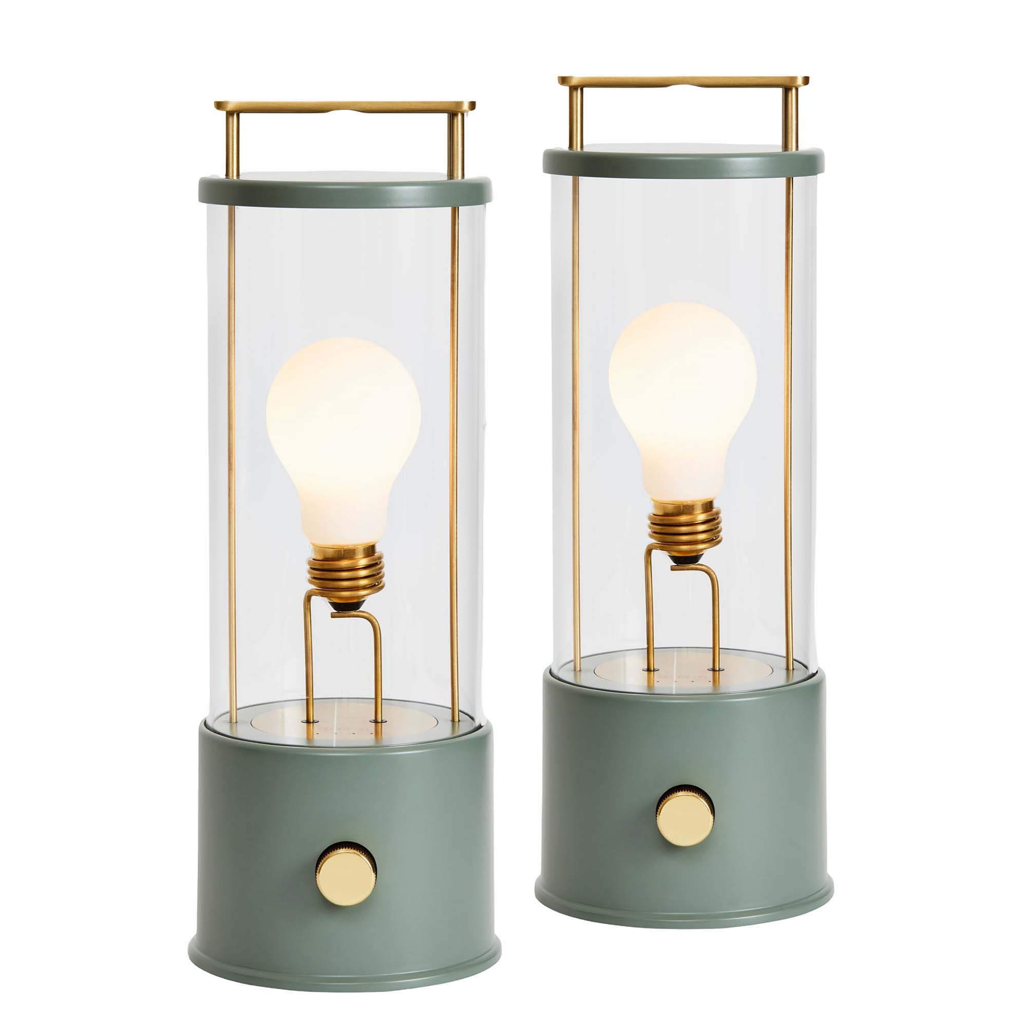 The Muse 1.0 Portable Lamp in Pleasure Garden Green - Set of 2