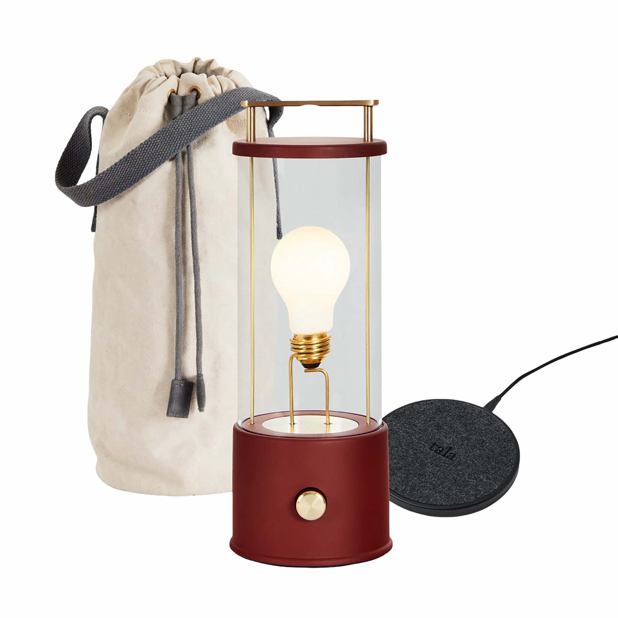 The Muse 1.0 Portable Lamp in Pomona Red Bundle
