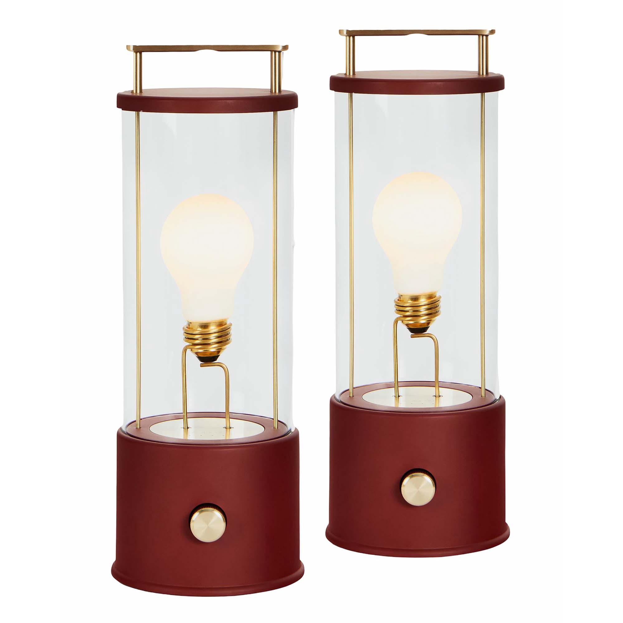 The Muse 1.0 Portable Lamp in Pomona Red - Set of 2