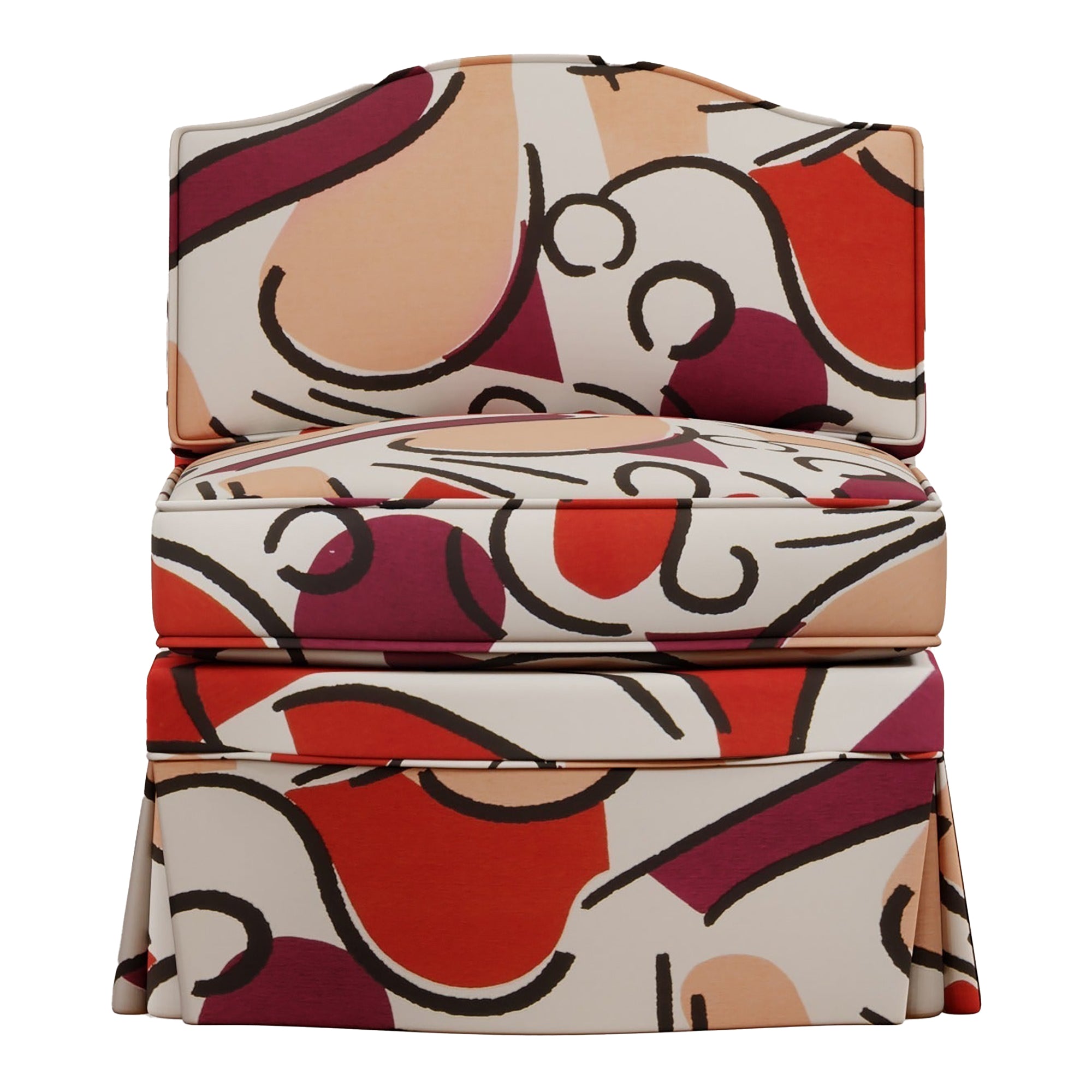 Felix Slipper Chair | Orpha Grenadine