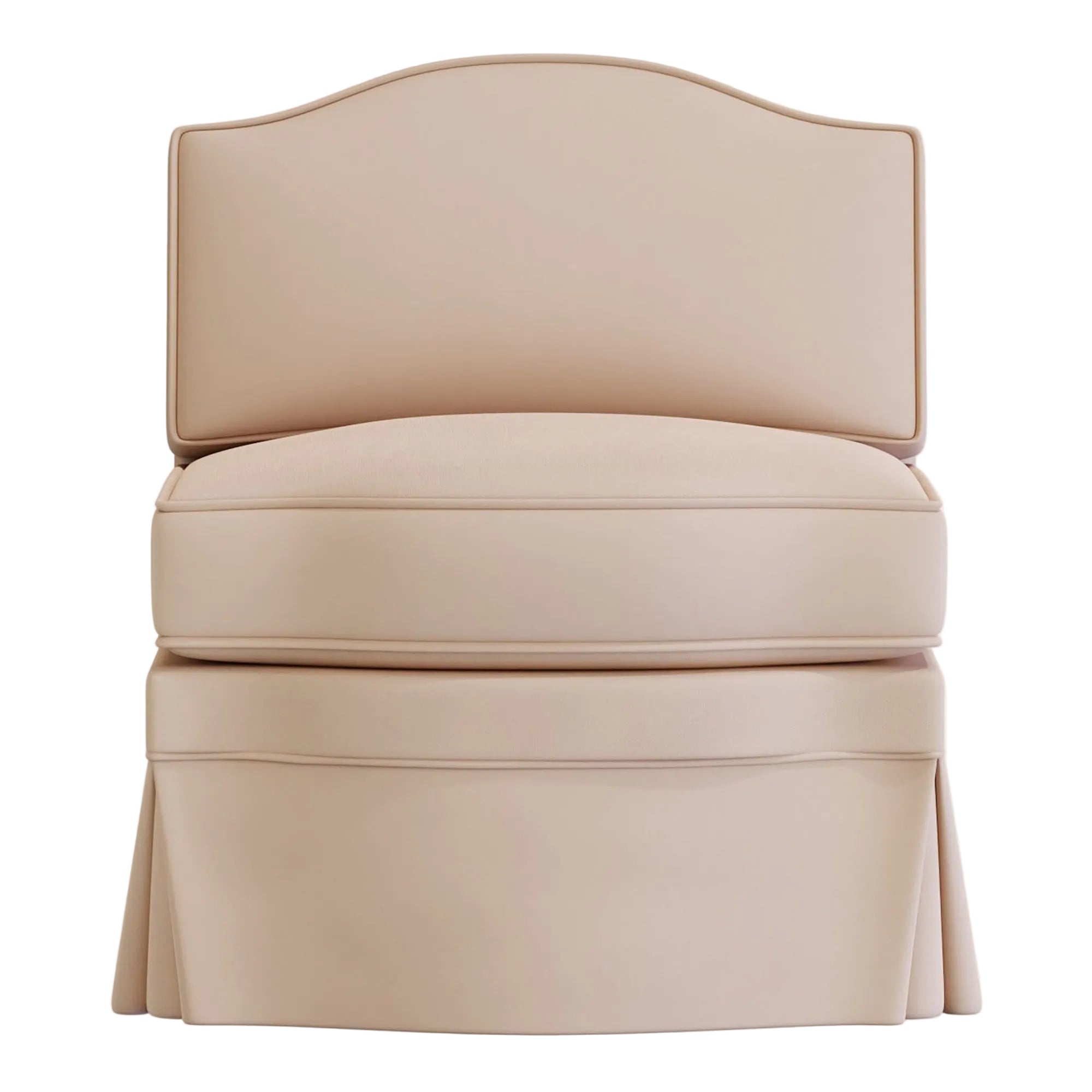 Felix Slipper Chair | Rose Linen