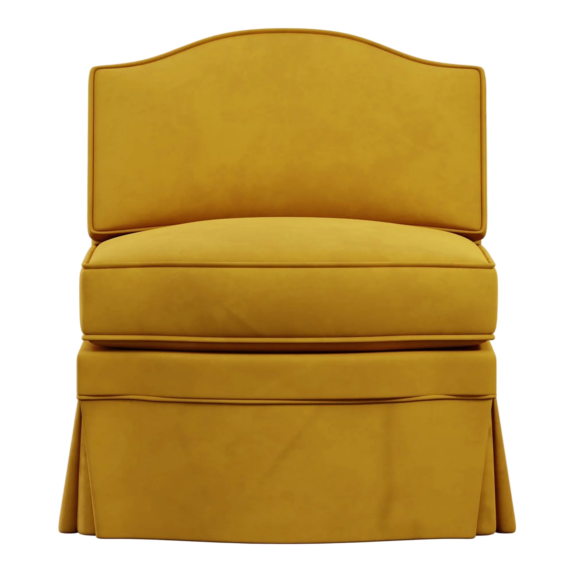 Felix Slipper Chair | Turmeric Velvet