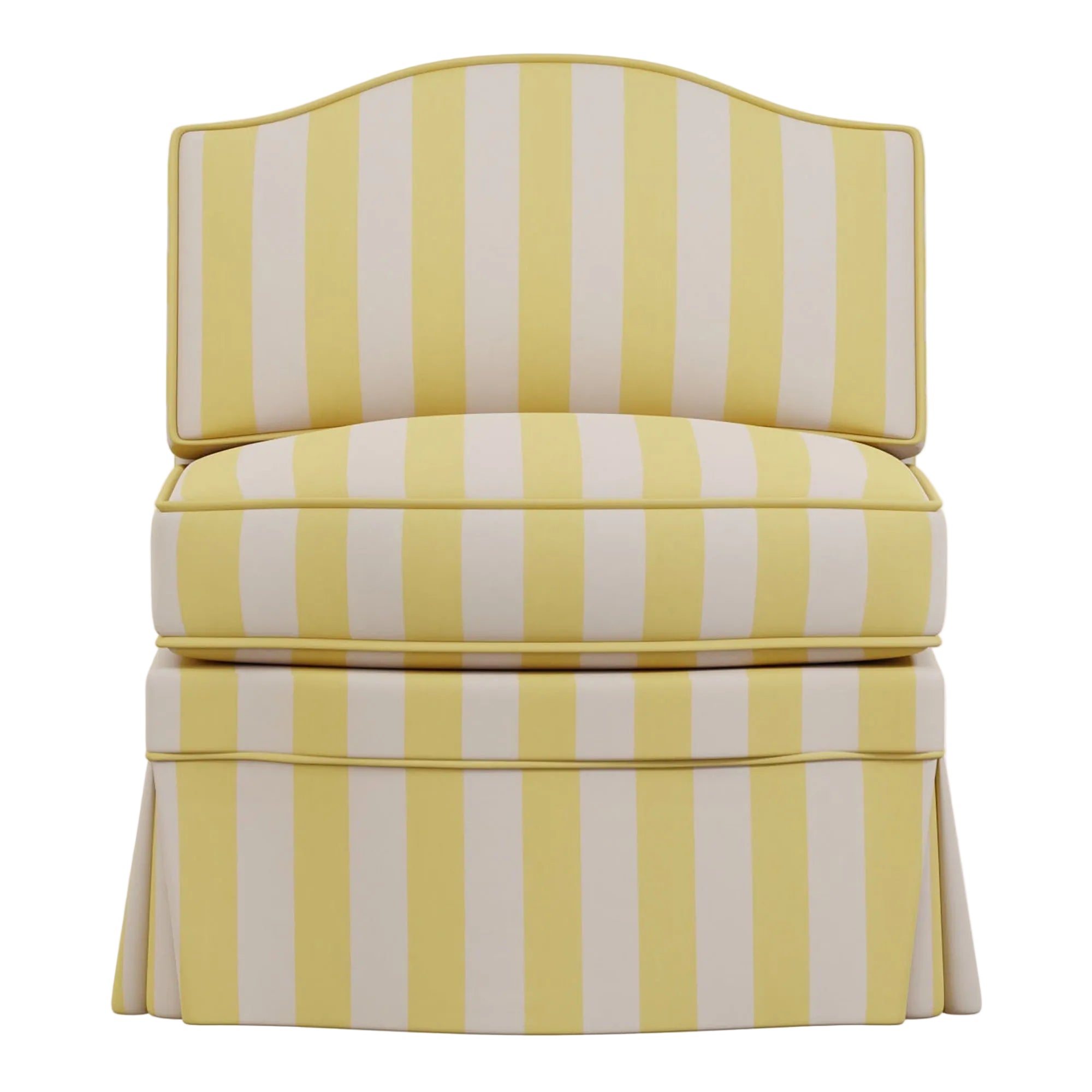 Felix Slipper Chair | Sonia Stripe Citron