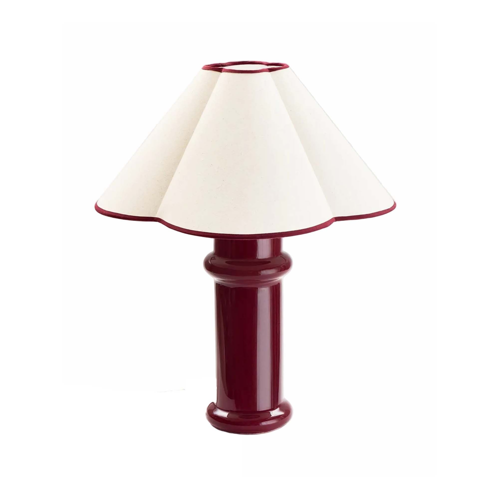 Heath Table Lamp in Port Red