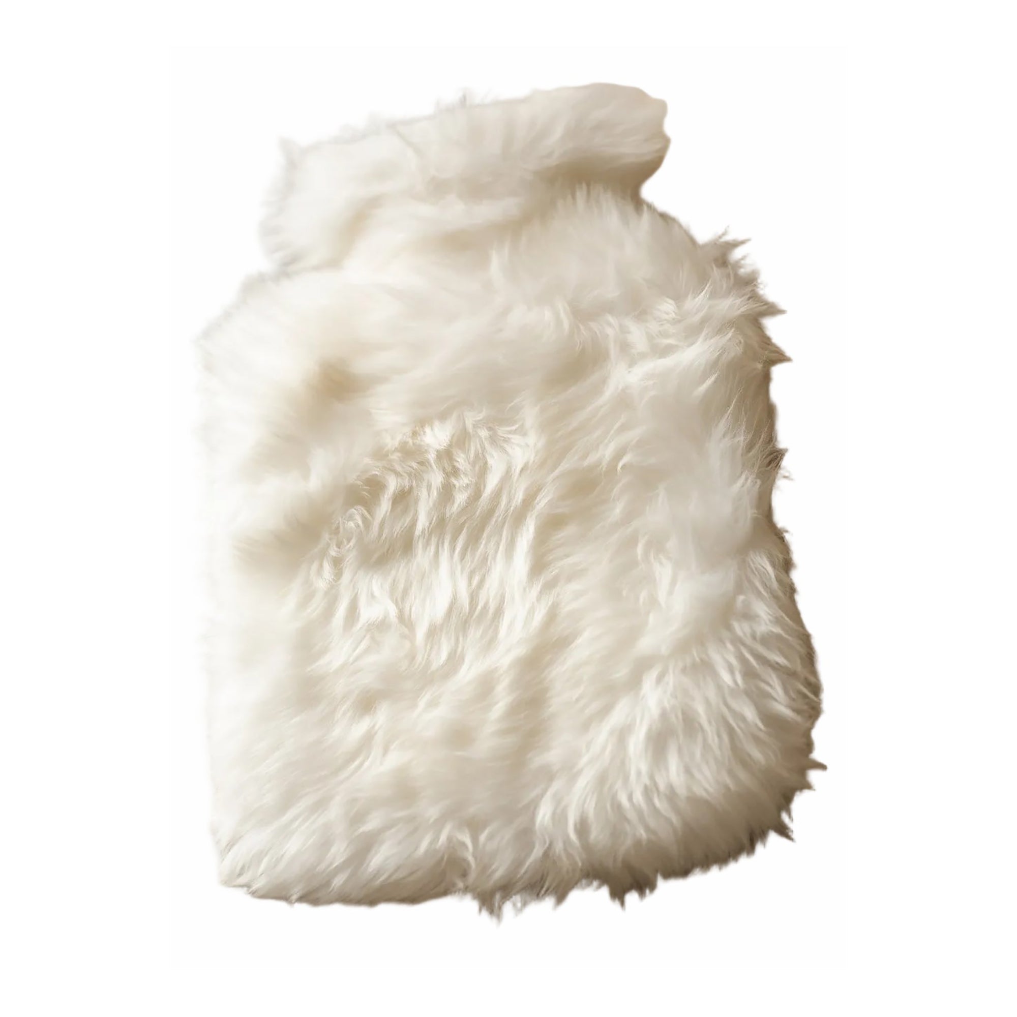 Sheepskin Hot Water Bottle - White
