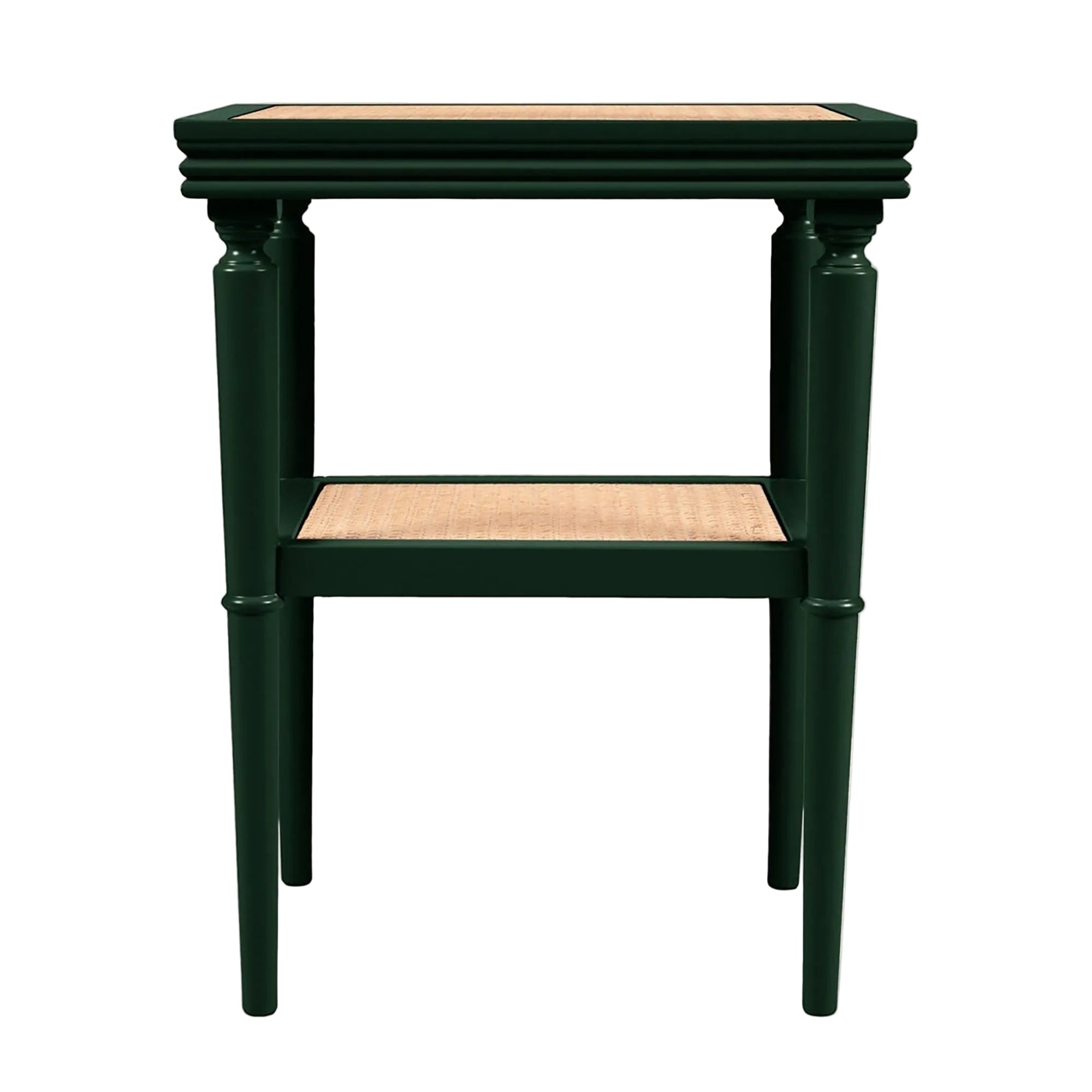 Ilaria Woven Cane Side Table | Forest