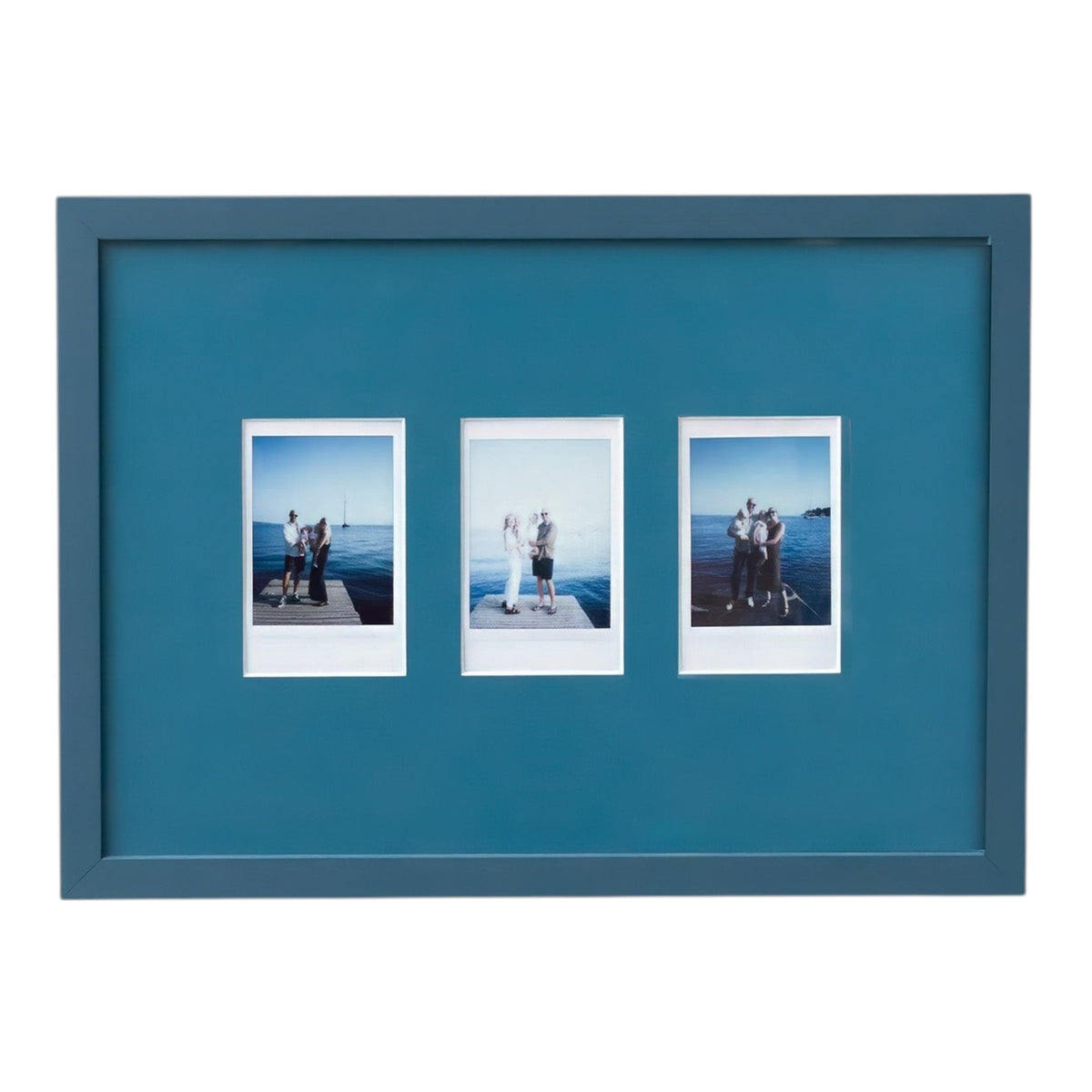 Petrol Blue A4 Instax Mini x 3 Picture Mount