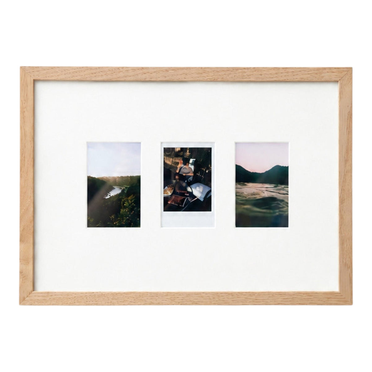 White A4 Instax Mini x 3 Picture Mount