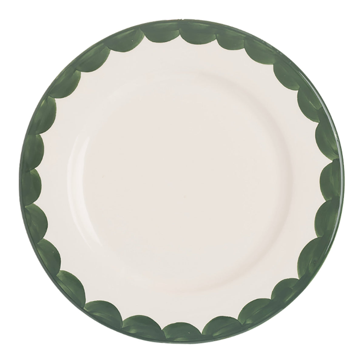 Green Scallop Side Plate | Singles & Set of 4