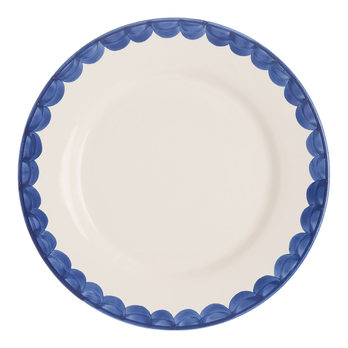 Blue Scallop Dinner Plate | Singles & Set of 4