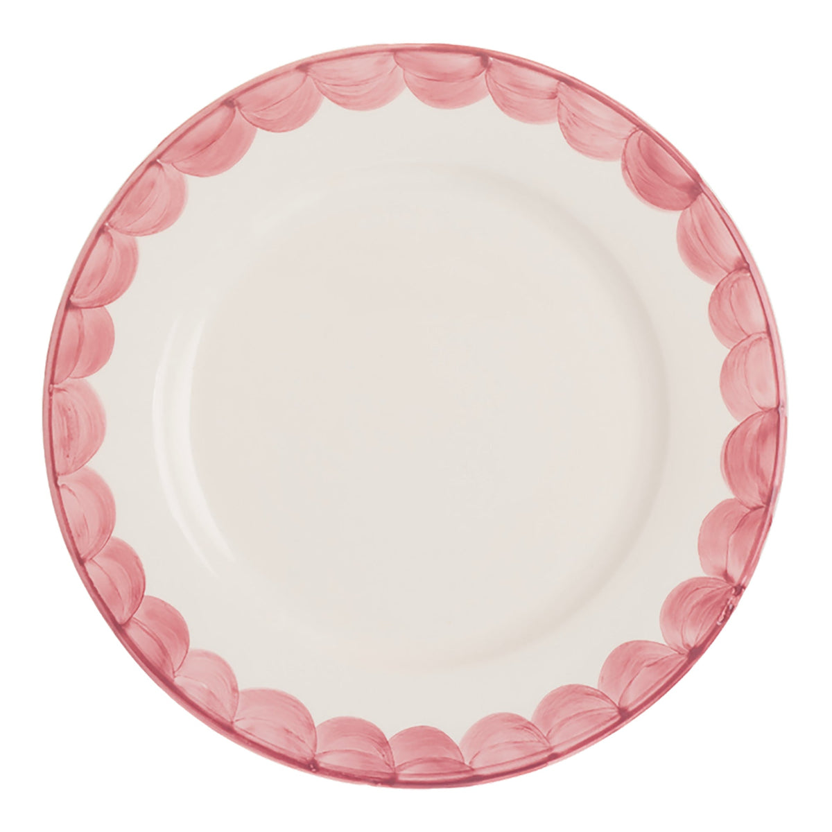 Pink Scallop Dinner Plate | Singles & Set of 4