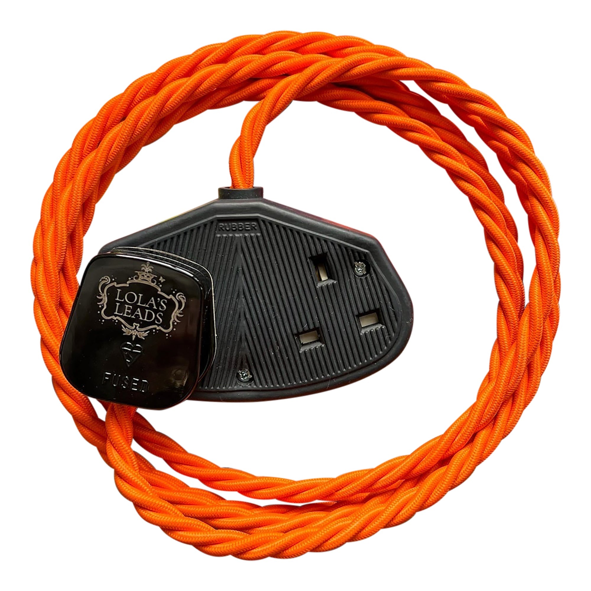 Pumpkin - Lola's Leads Fabric Extension Cable