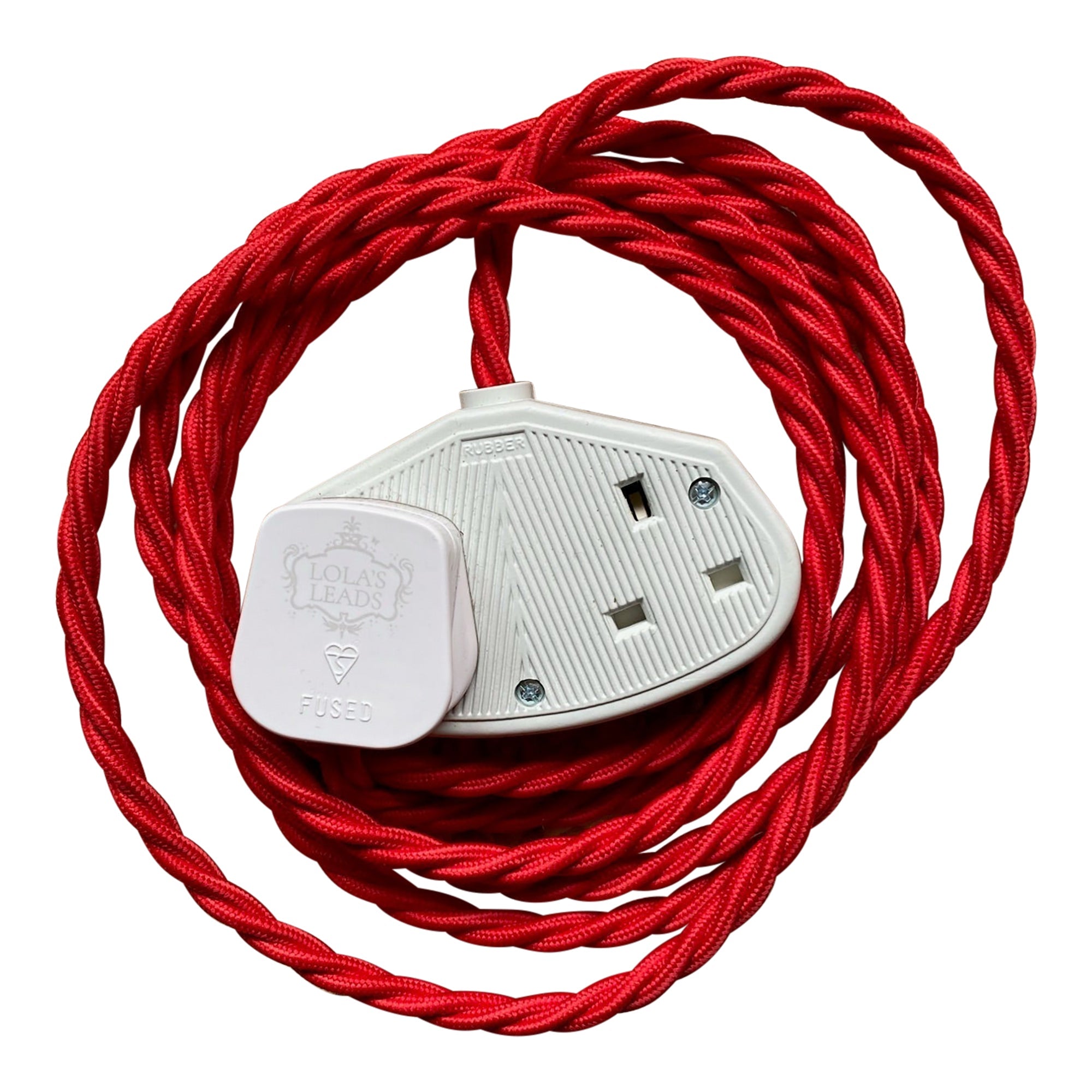 Scarlet - Lola's Leads Fabric Extension Cable