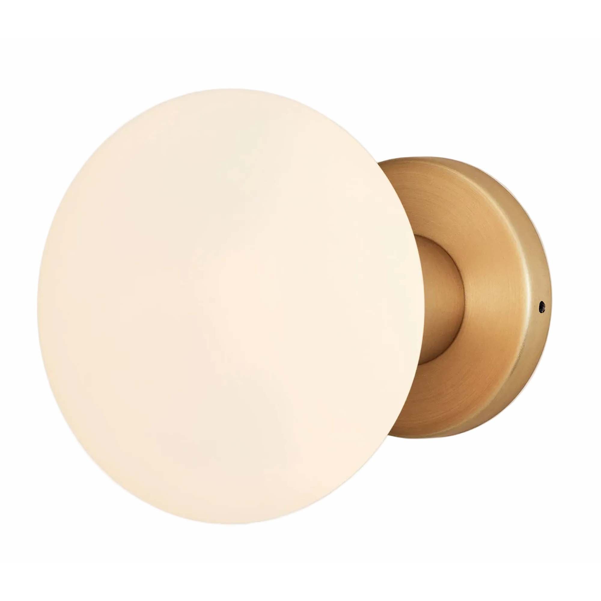 Lochan Wall Light in Brass + Oval