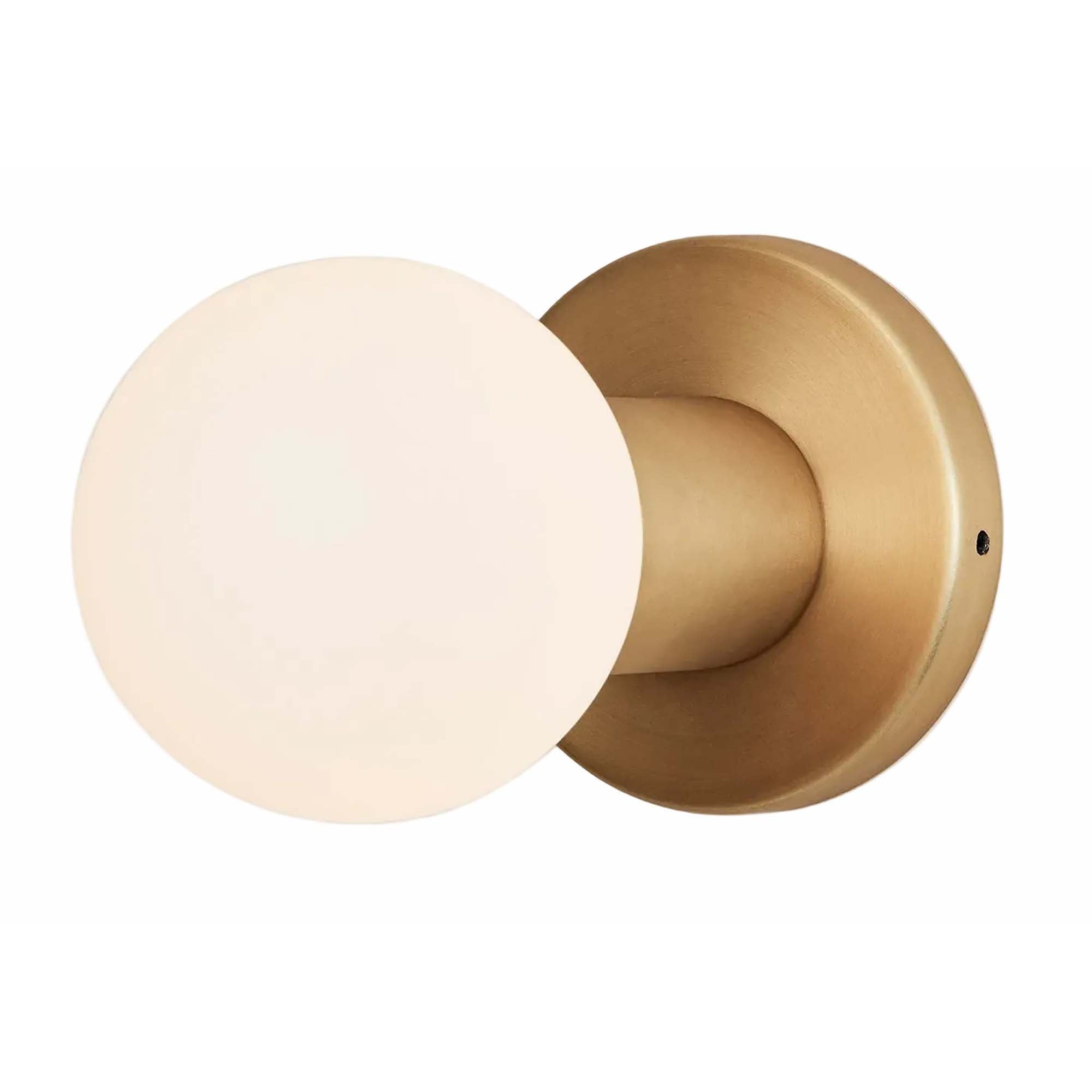 Lochan Wall Light in Brass + Sphere III