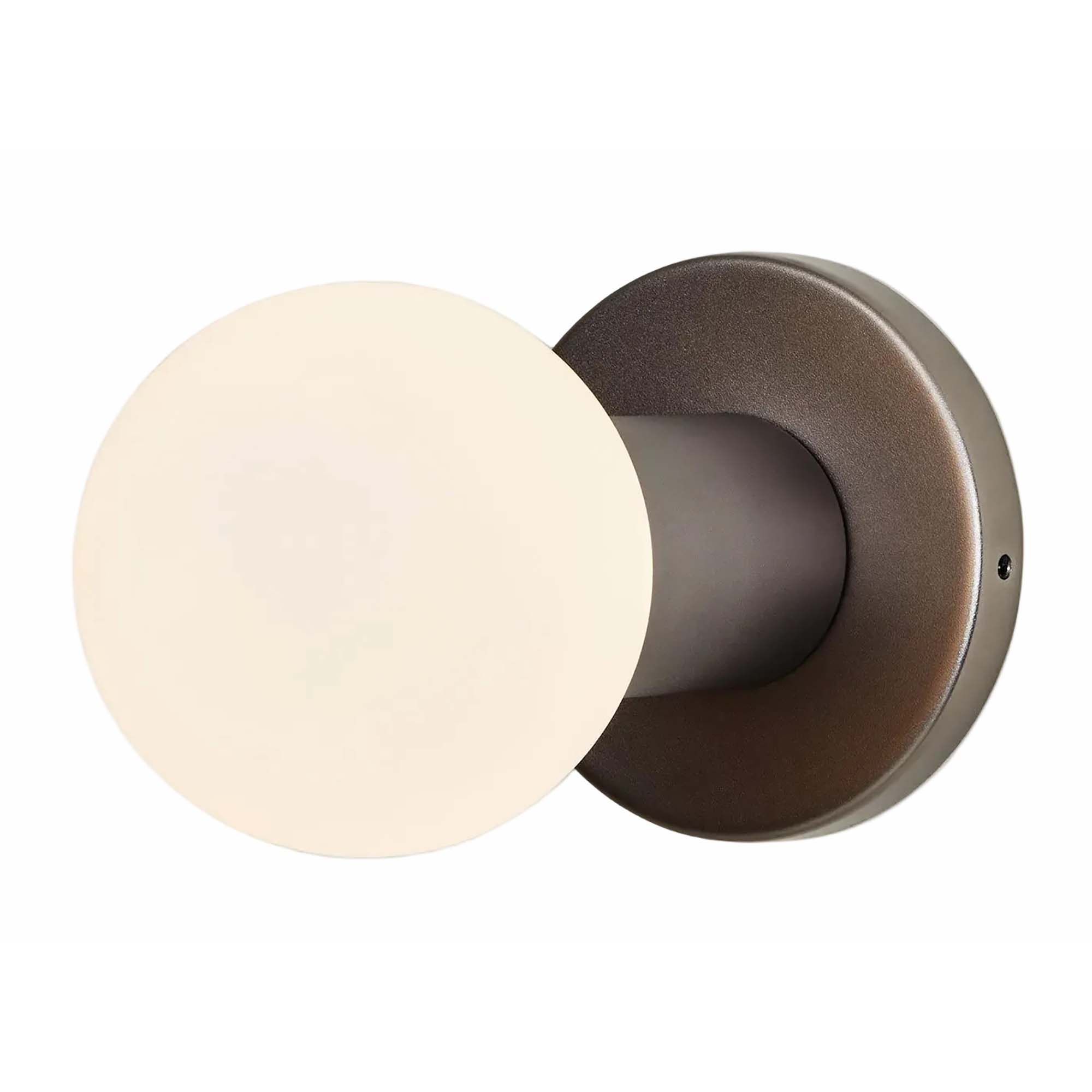 Lochan Wall Light in Graphite + Sphere III