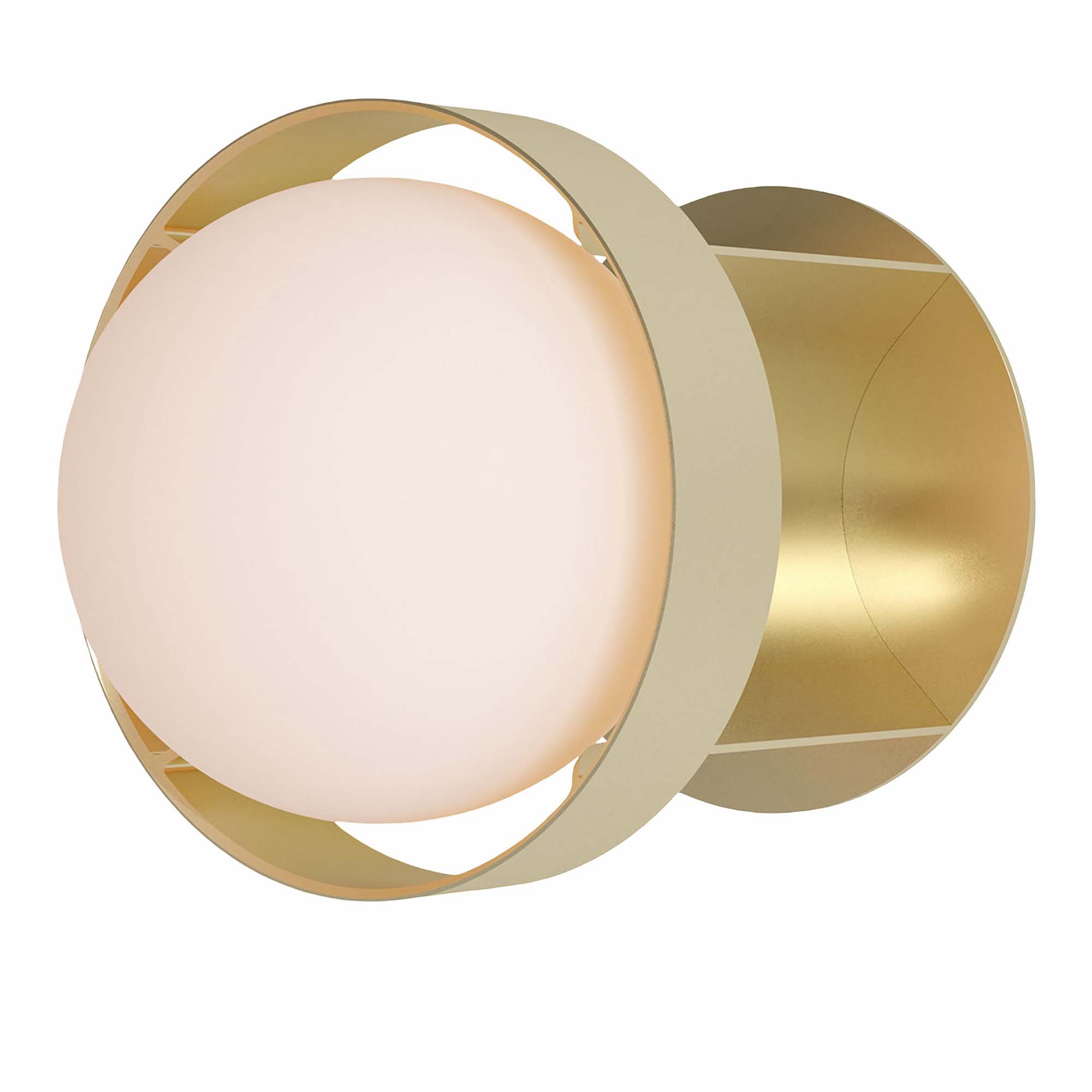 Loop Wall Light in Gold + Sphere IV