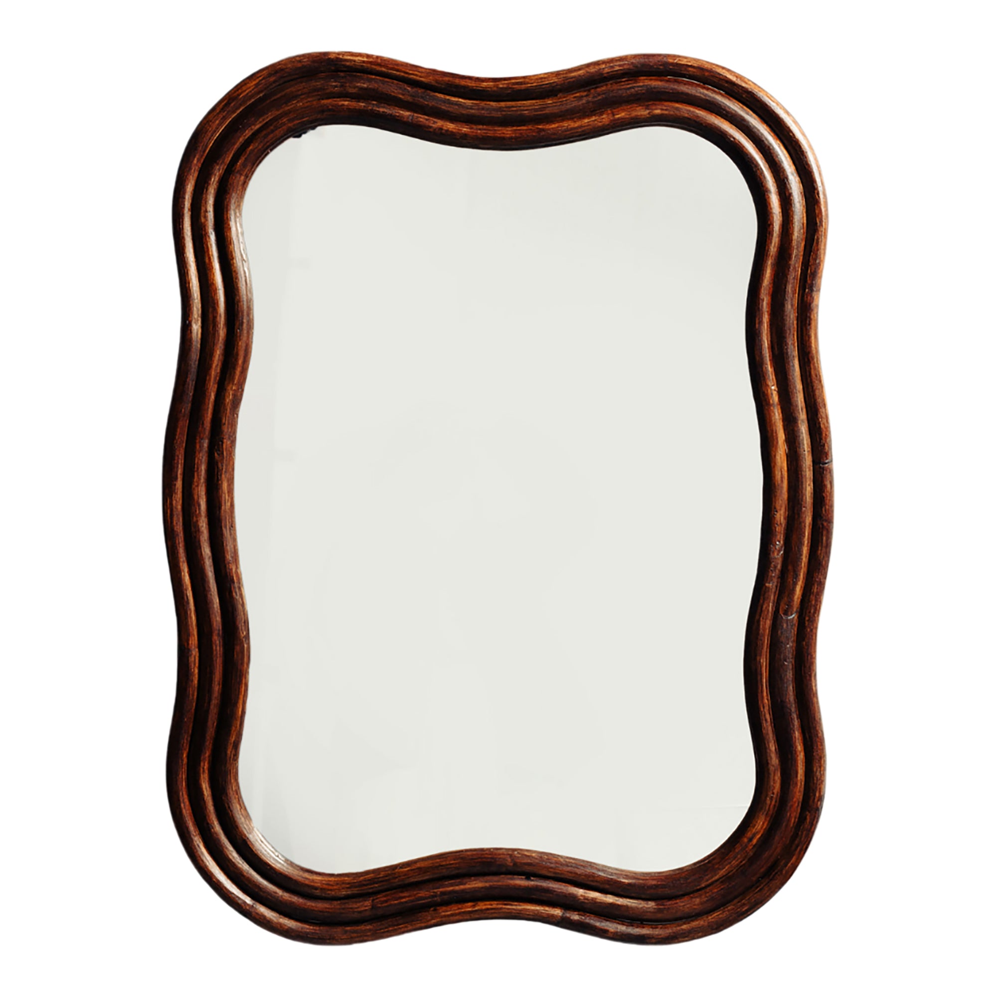 Wave Rattan Mirror (Large)