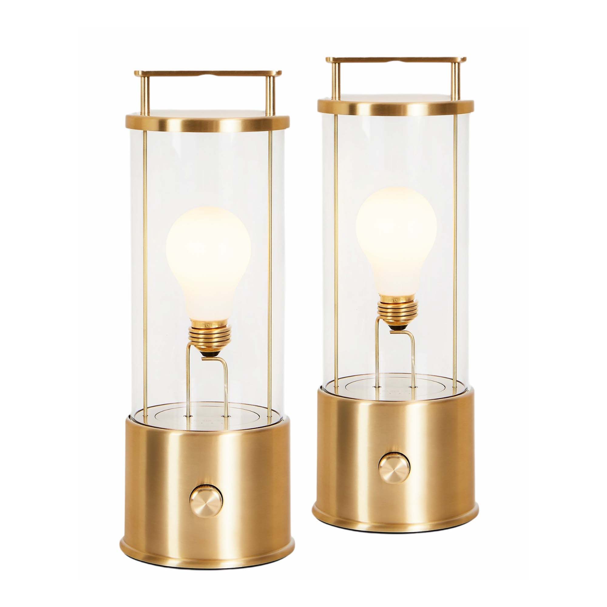 The Muse 1.0 Portable Lamp in Solid Brass - Set of 2