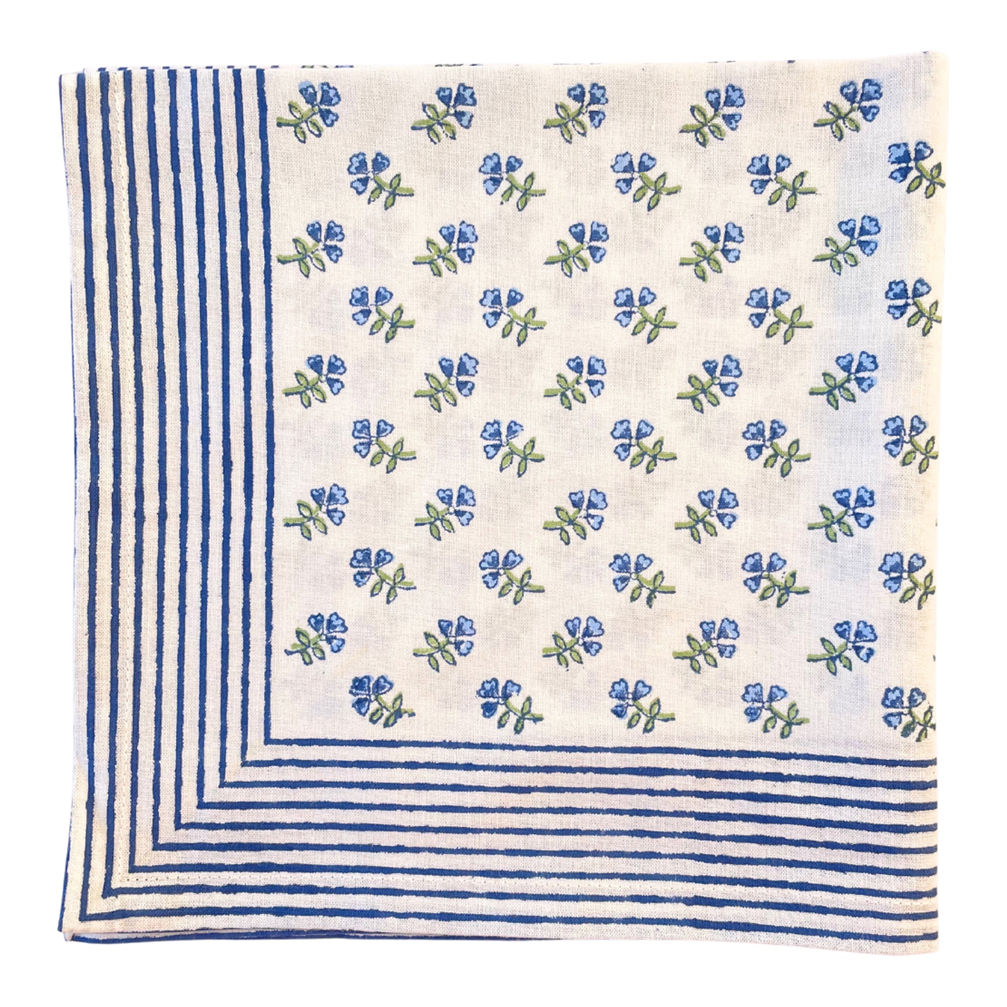 Blue Ditsy Napkin - Set of 4