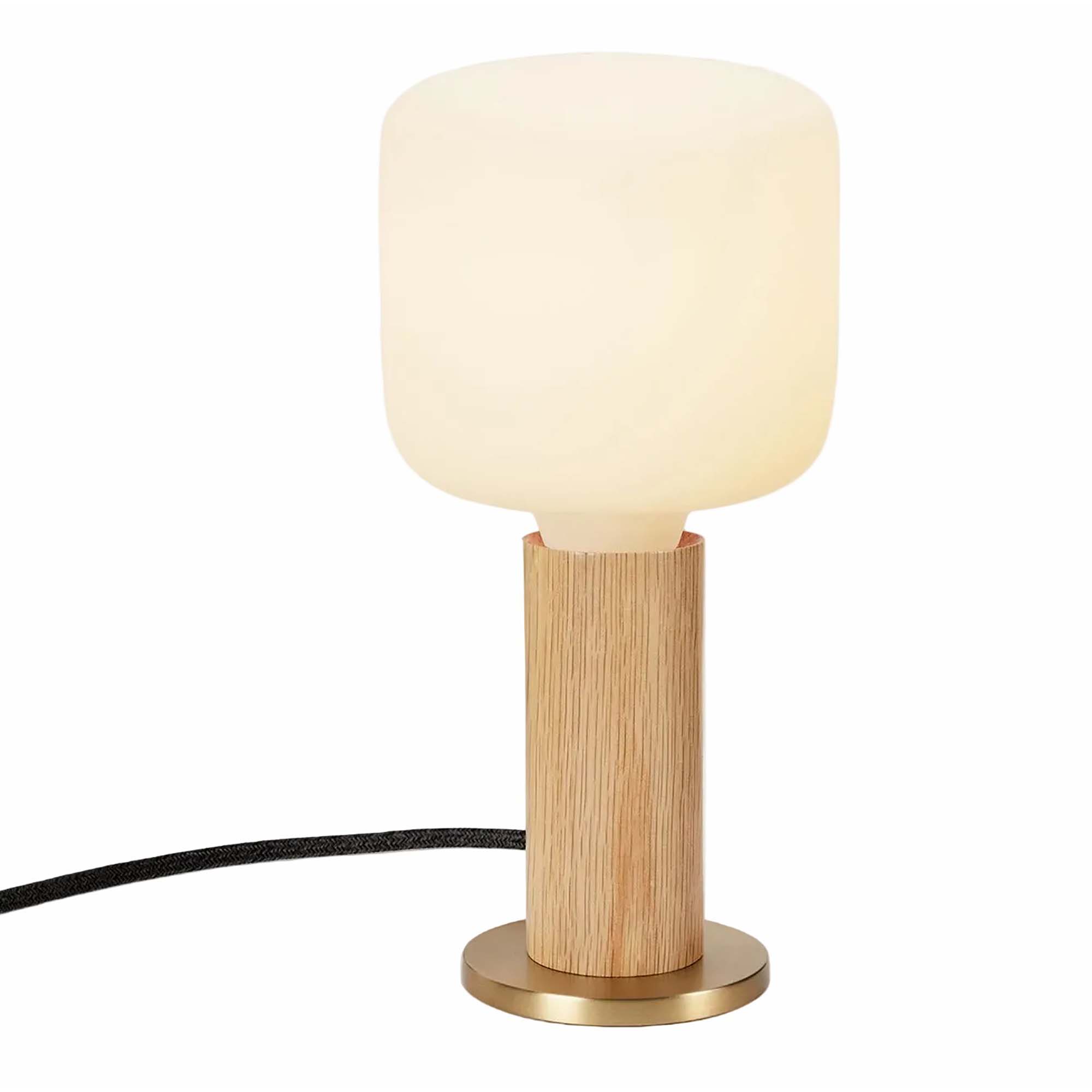 Knuckle Table Lamp in Oak + Oblo