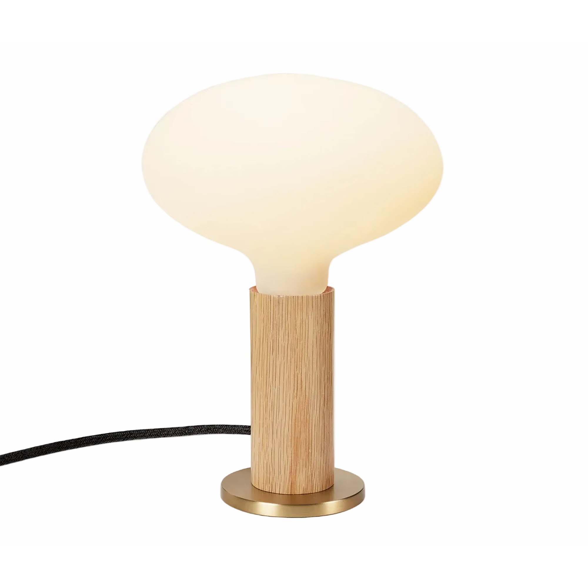 Knuckle Table Lamp in Oak + Oval