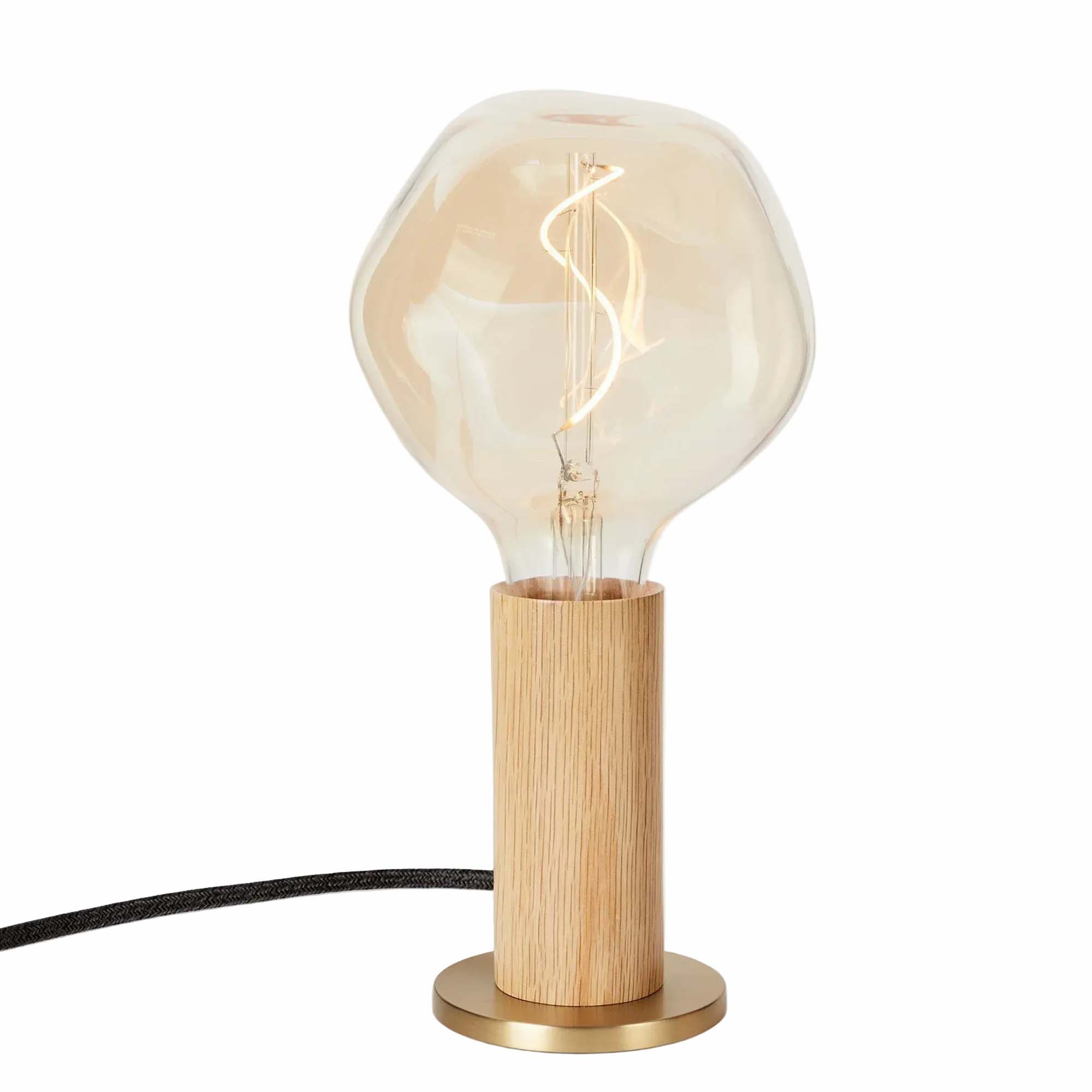 Knuckle Table Lamp in Oak + Voronoi I